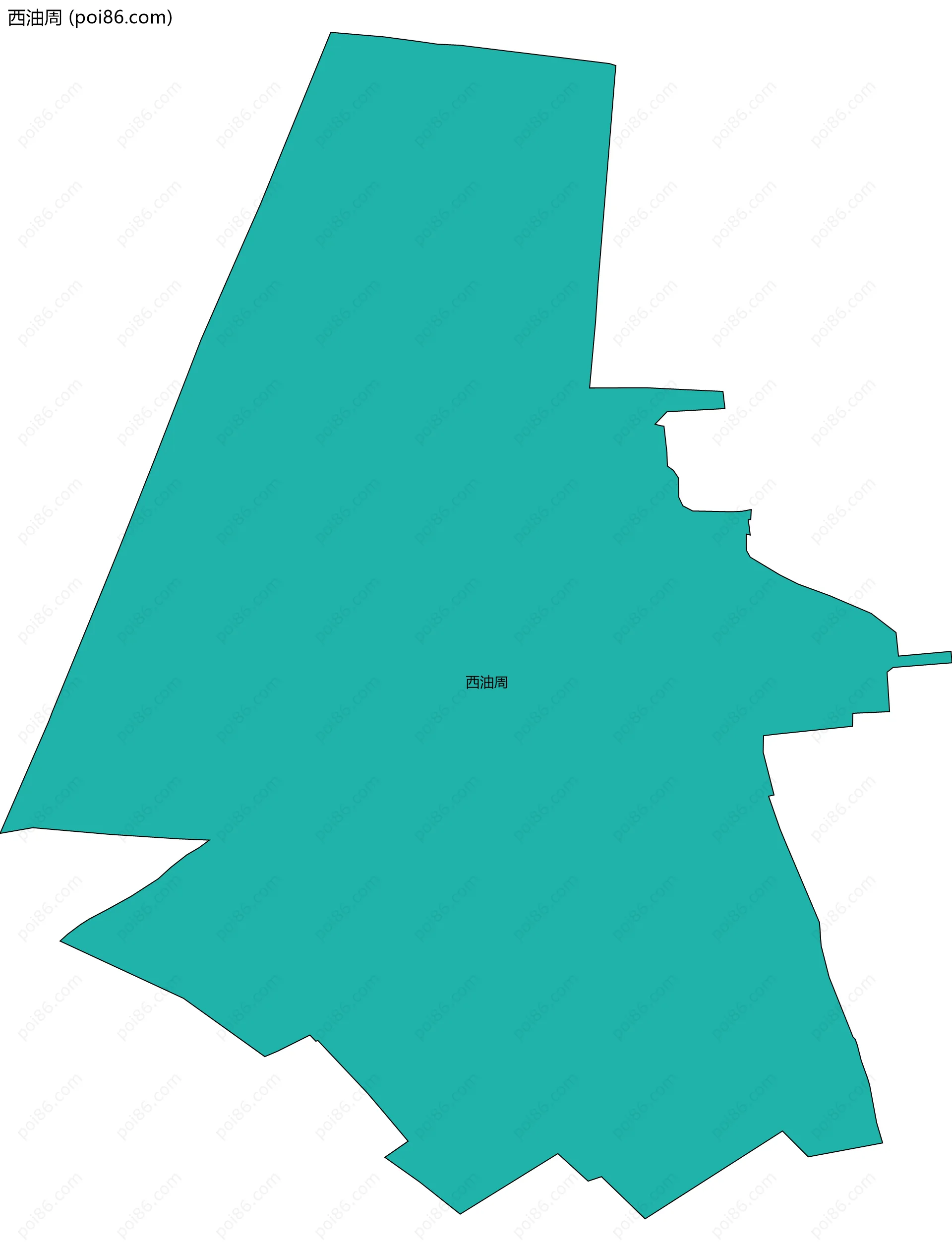 西油周边界地图