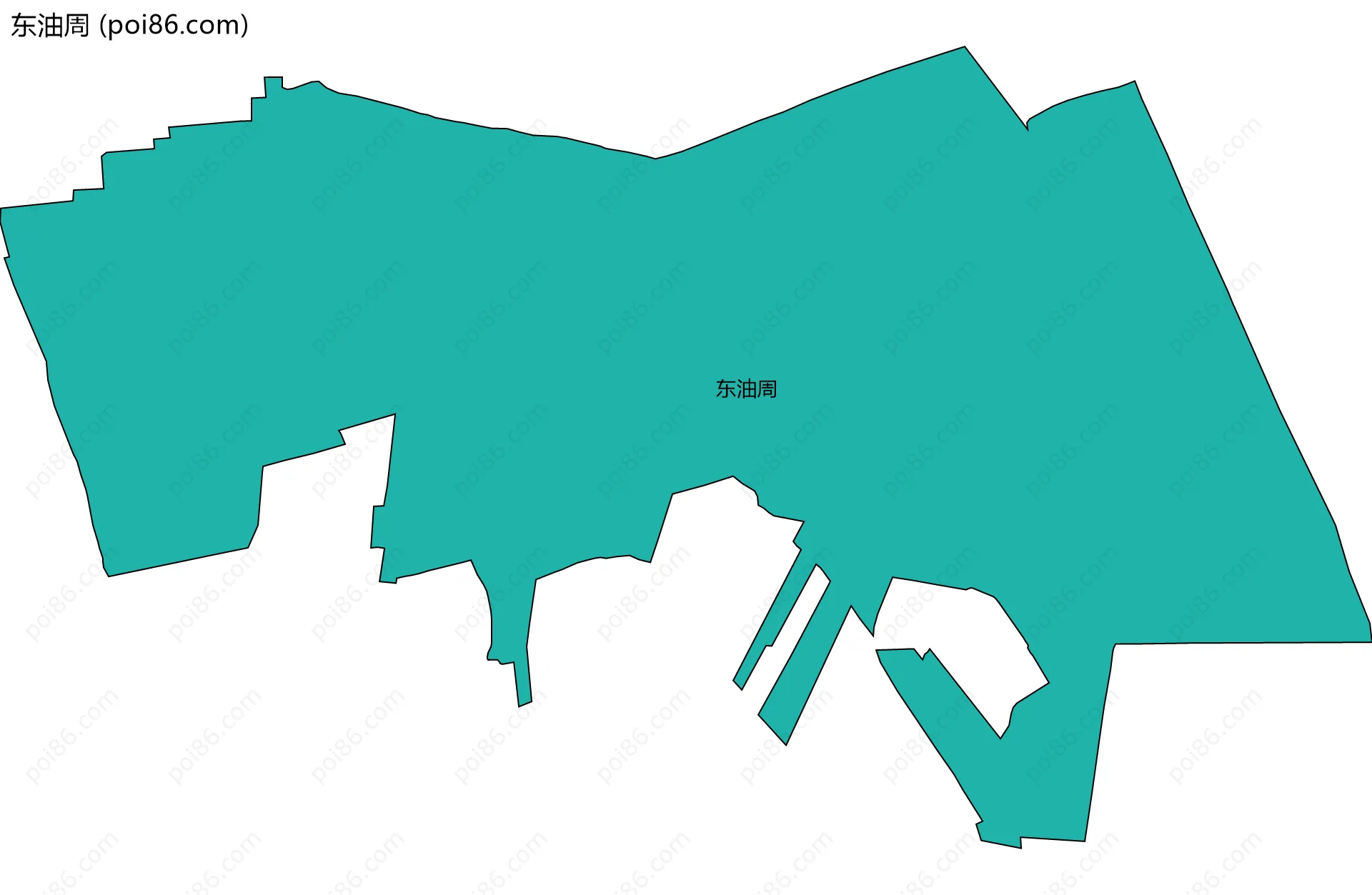 东油周边界地图