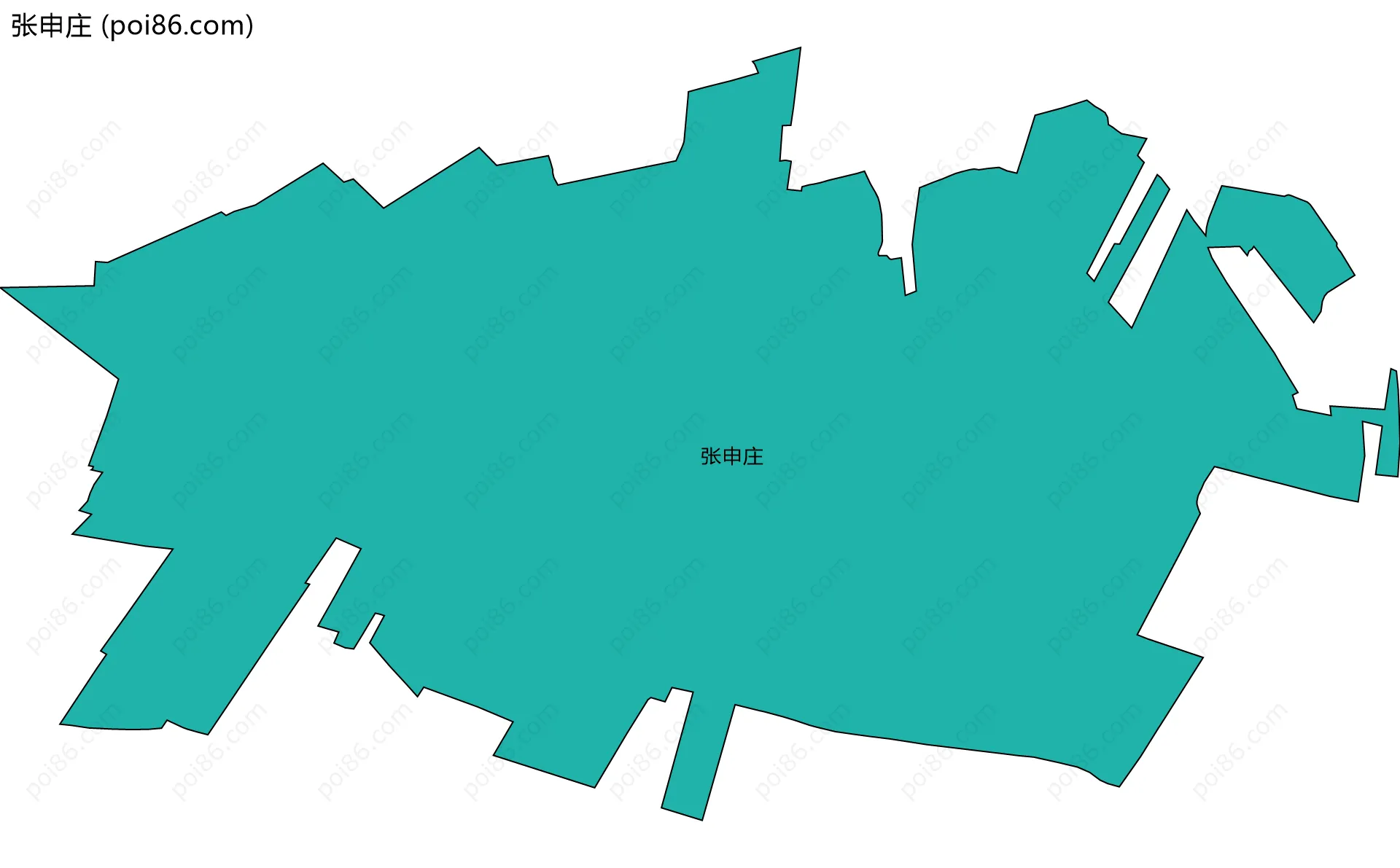 张申庄边界地图