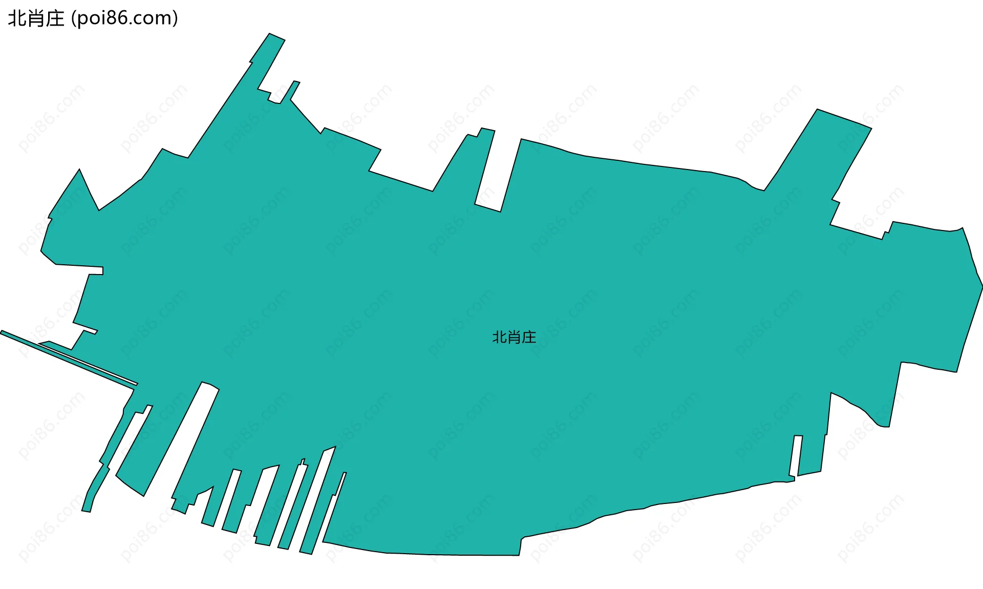 北肖庄边界地图