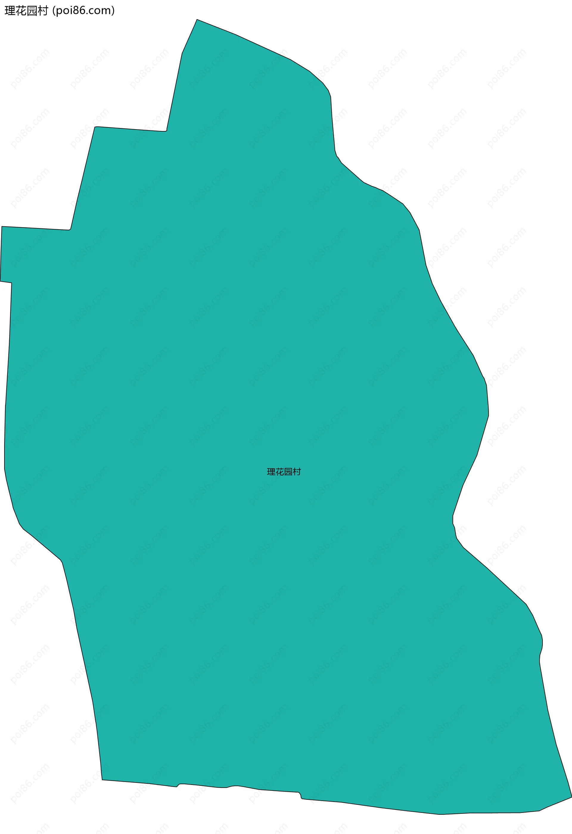 理花园村边界地图