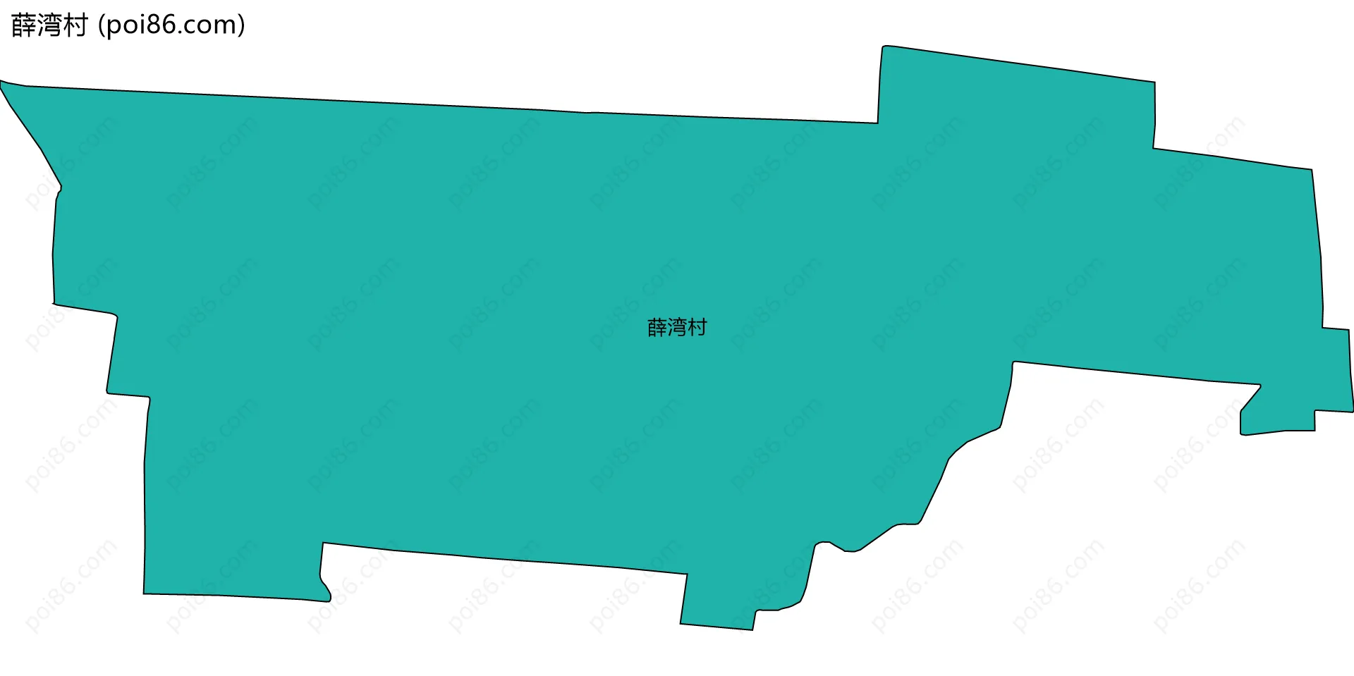 薛湾村边界地图