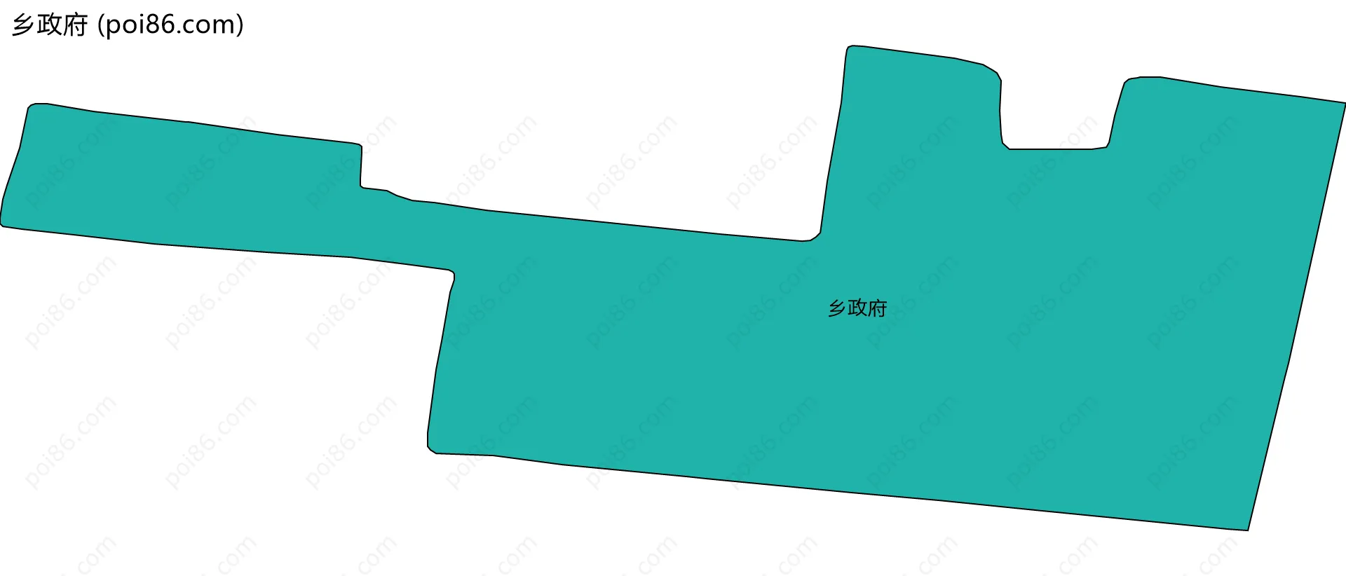 乡政府边界地图