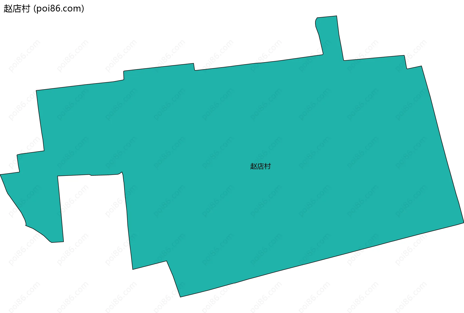 赵店村边界地图