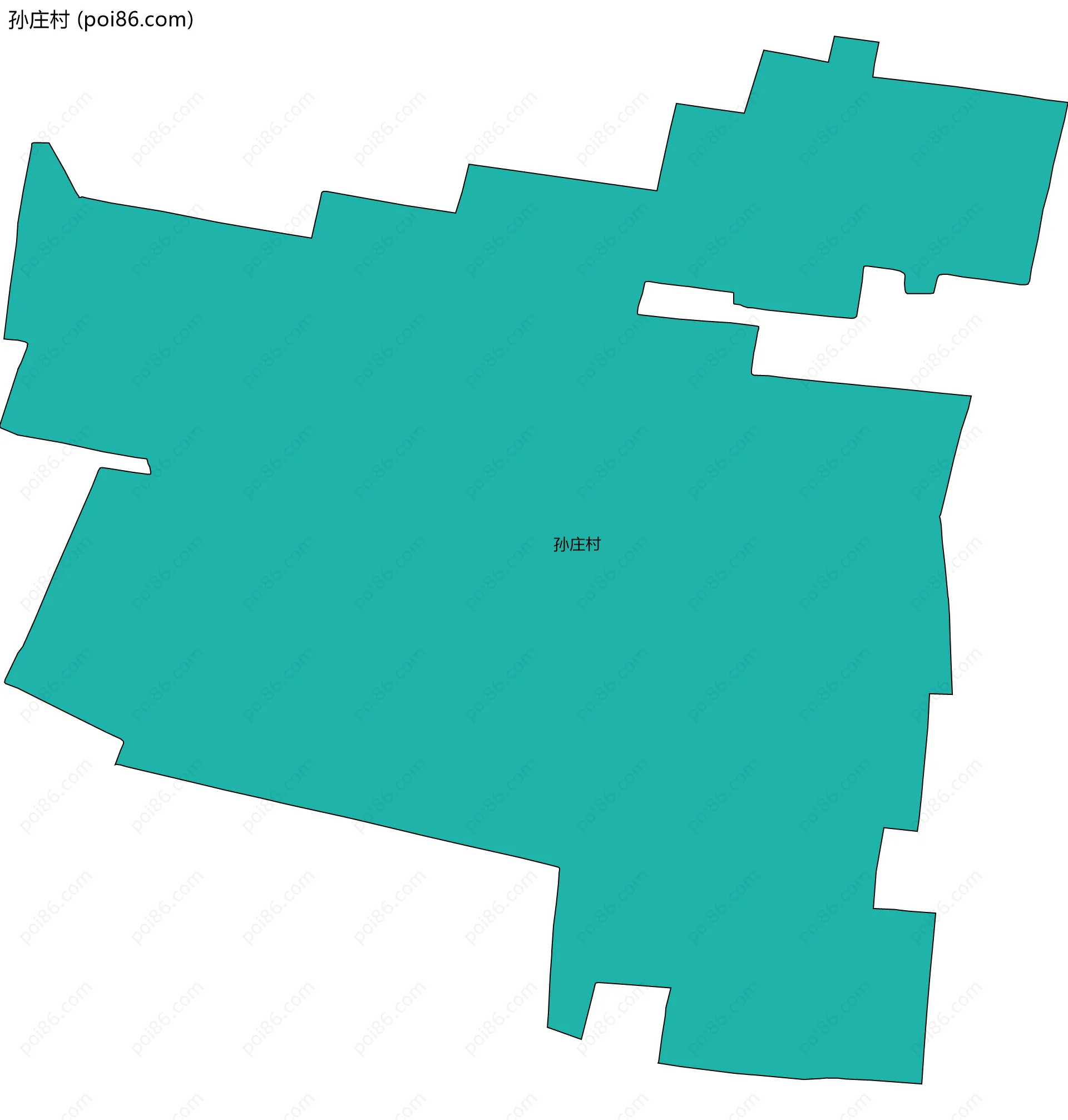 孙庄村边界地图
