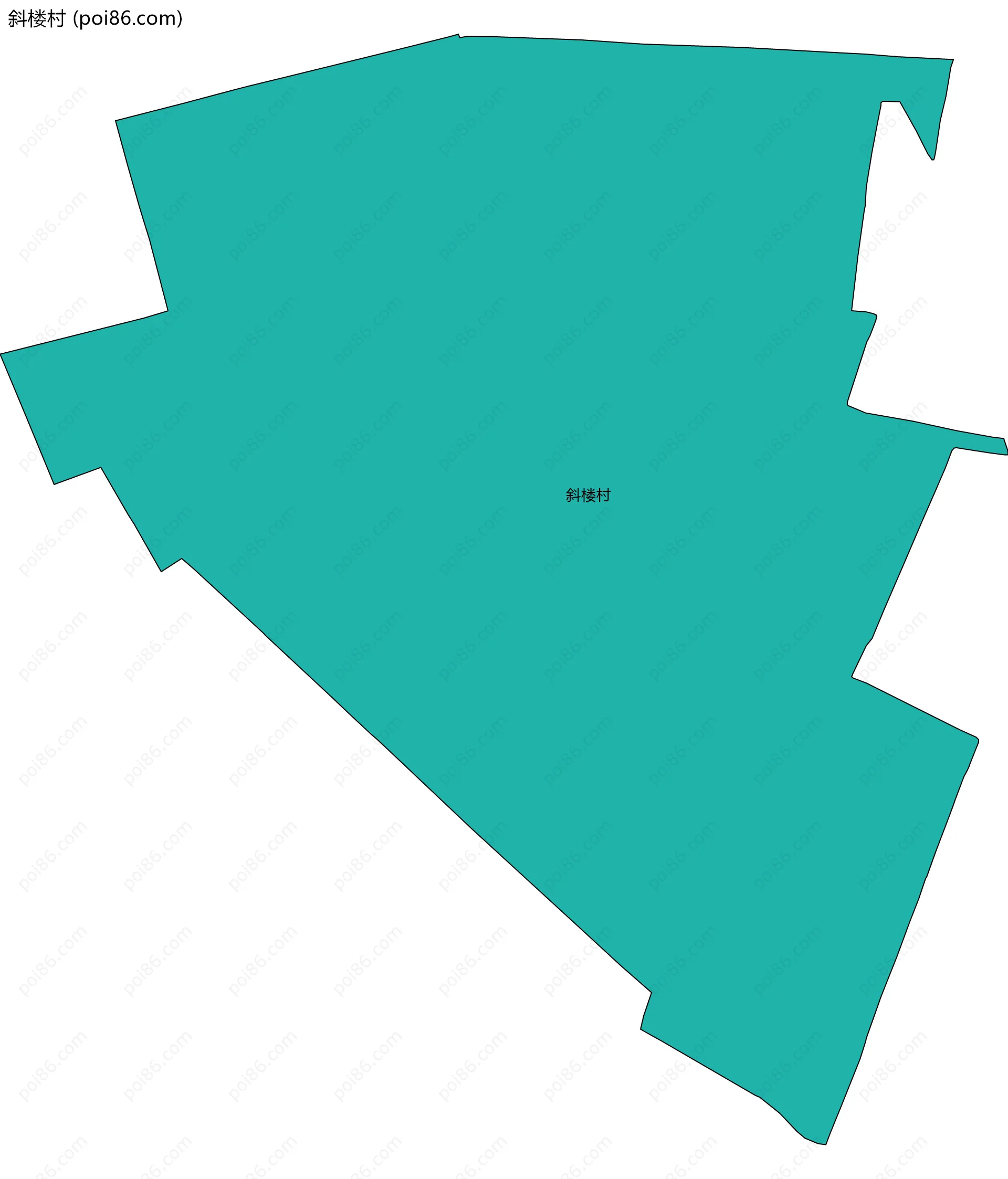 斜楼村边界地图
