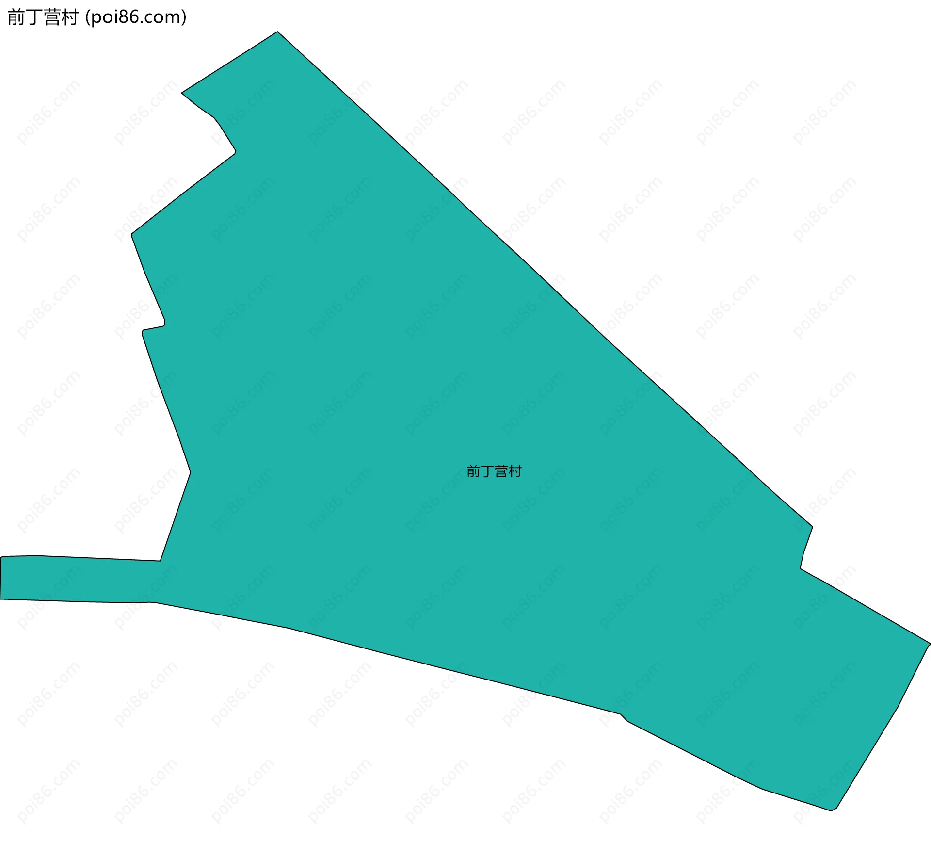 前丁营村边界地图