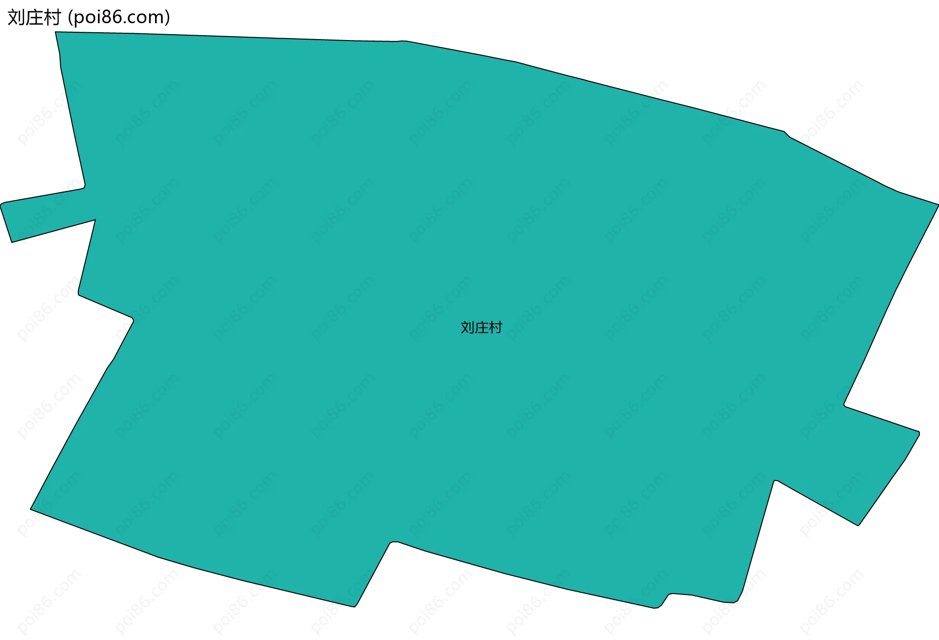刘庄村边界地图