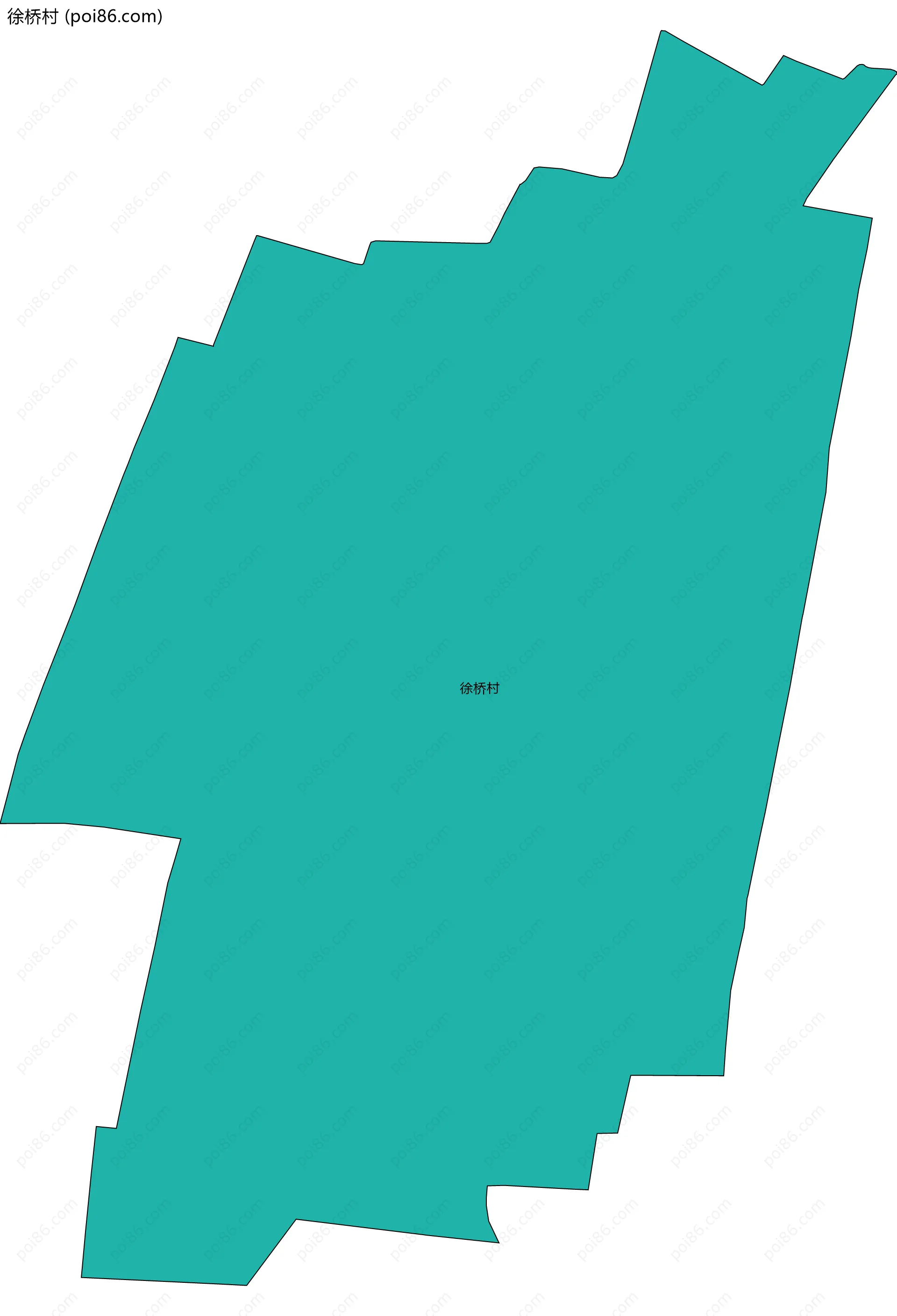 徐桥村边界地图