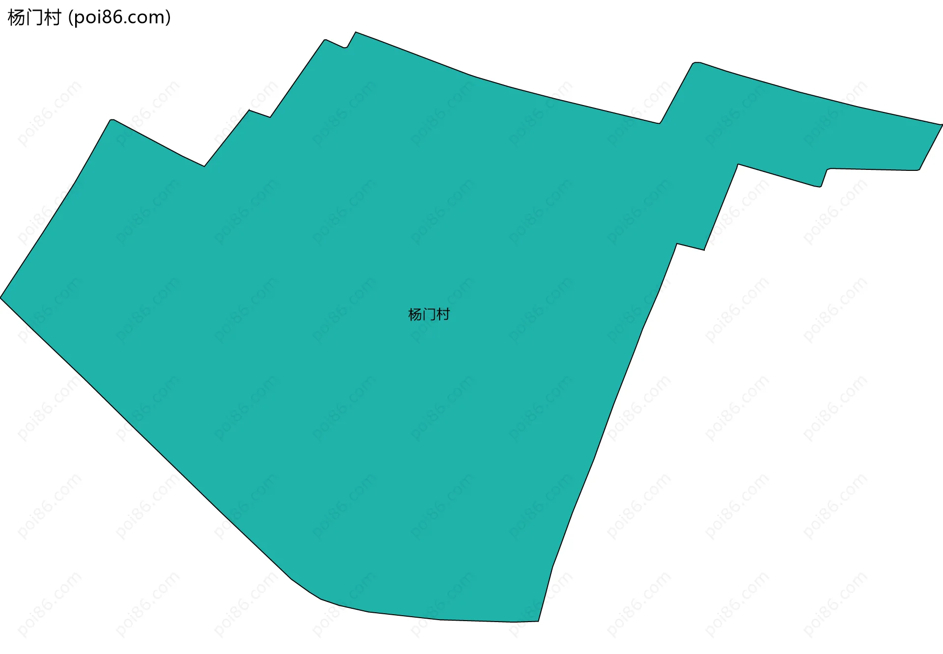 杨门村边界地图