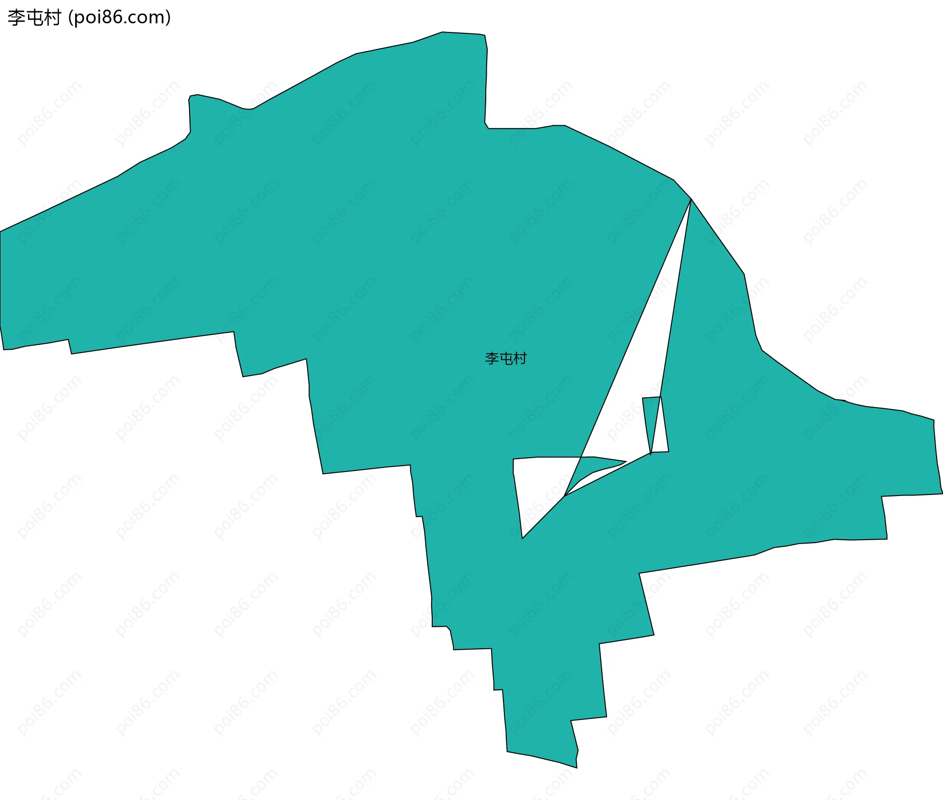 李屯村边界地图