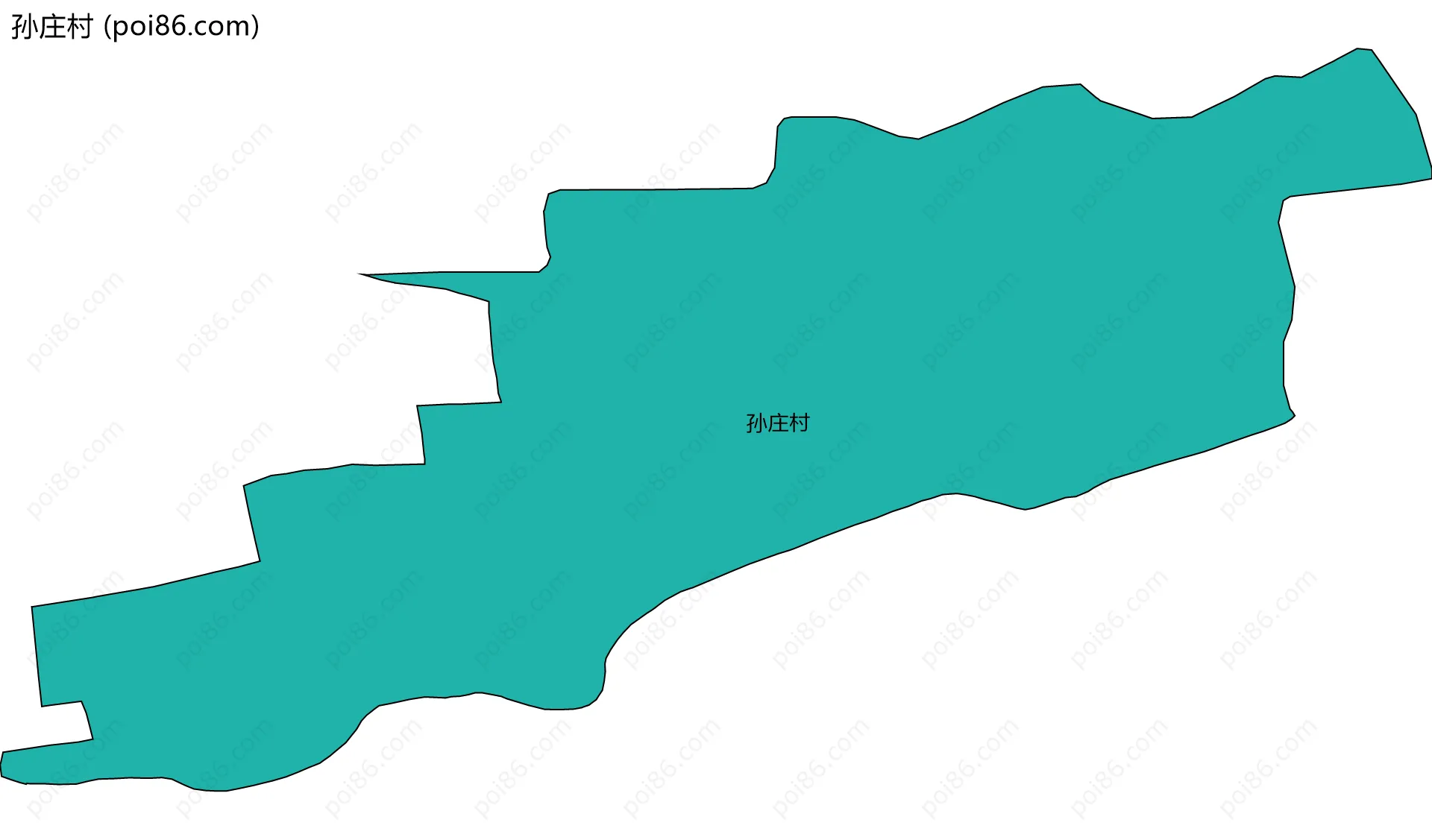 孙庄村边界地图