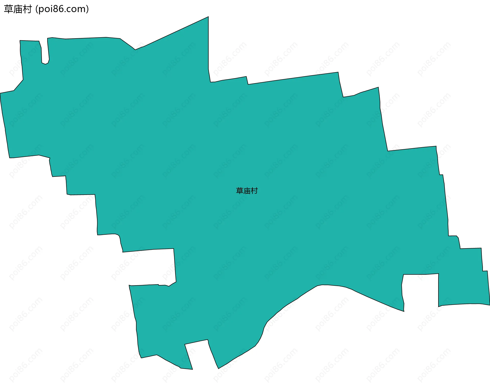草庙村边界地图