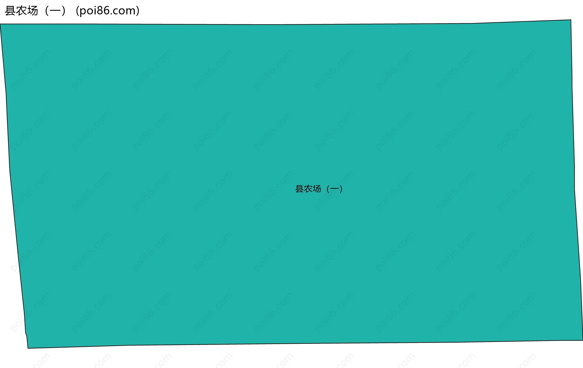 县农场（一）边界地图