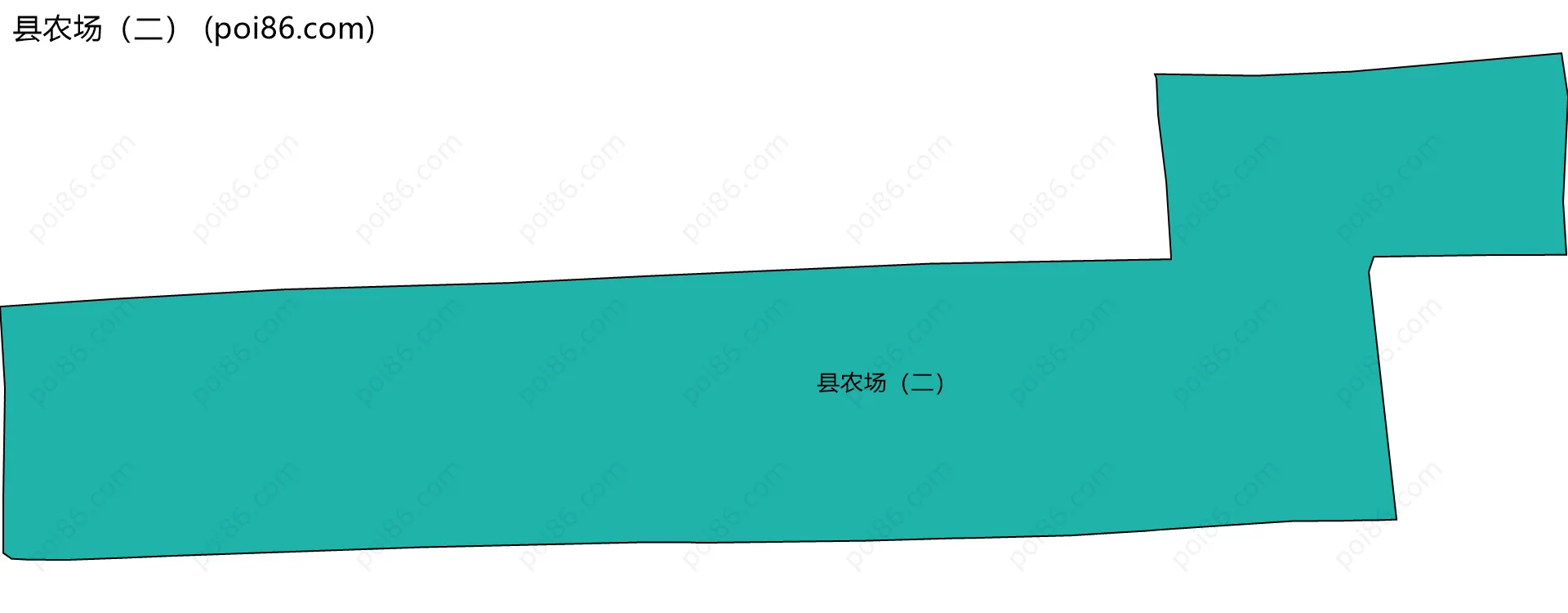 县农场（二）边界地图