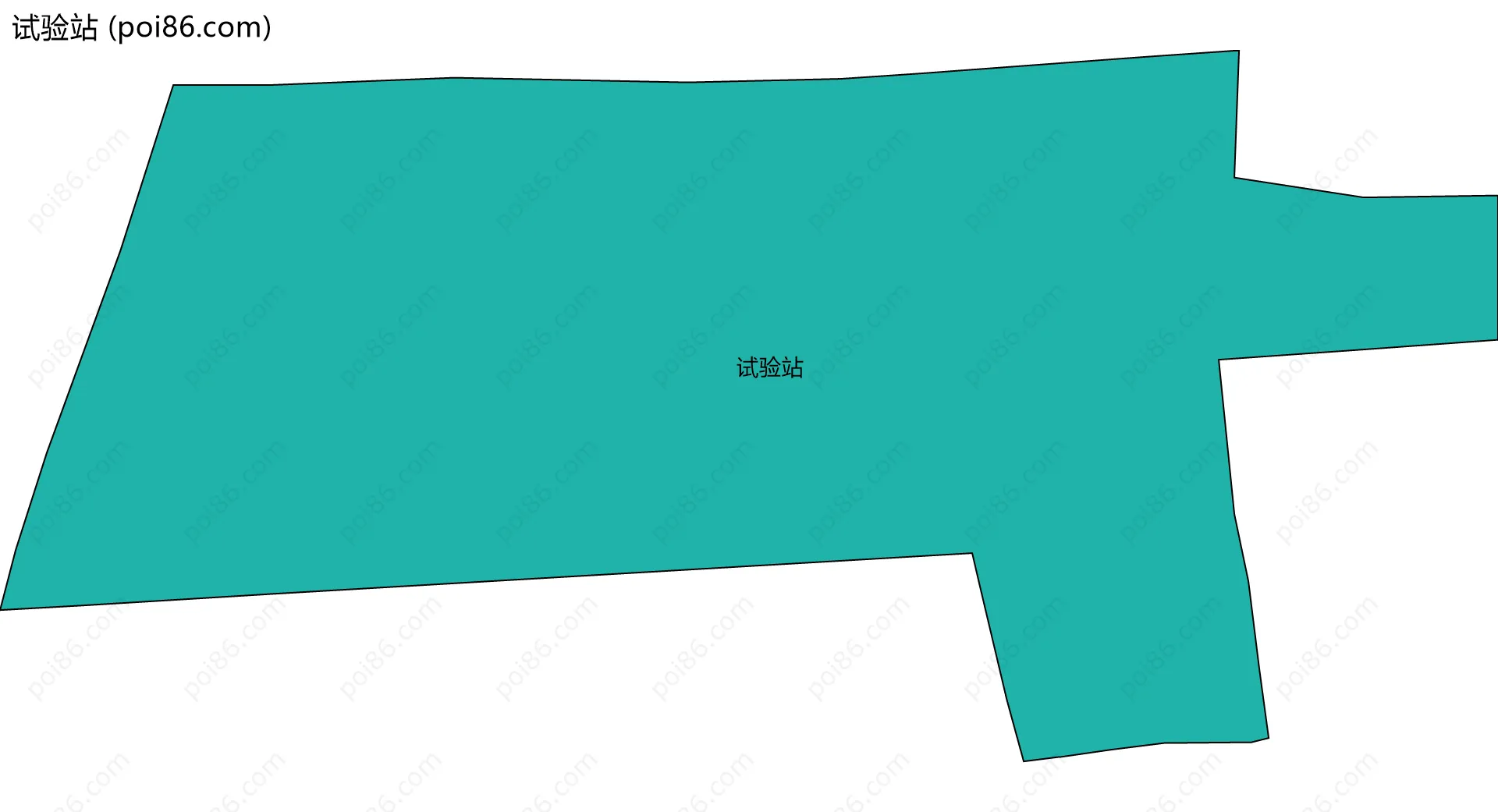 试验站边界地图
