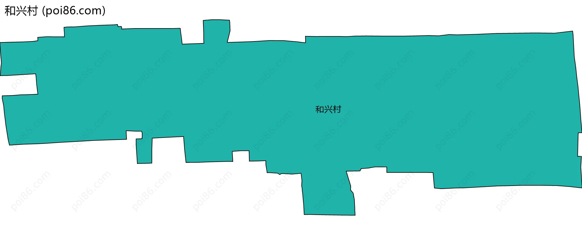 和兴村边界地图