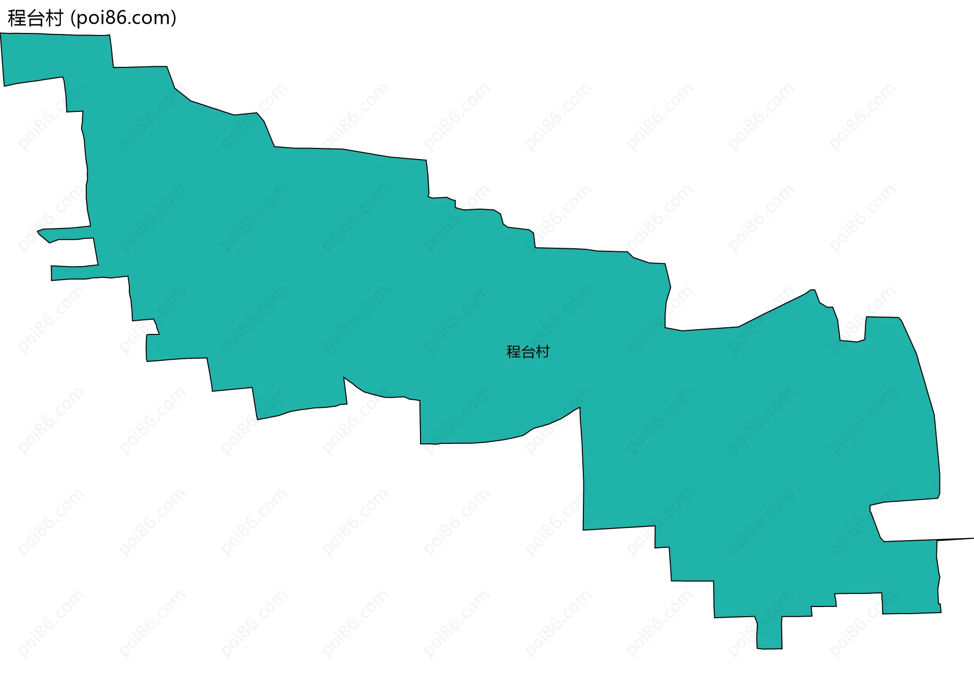 程台村边界地图