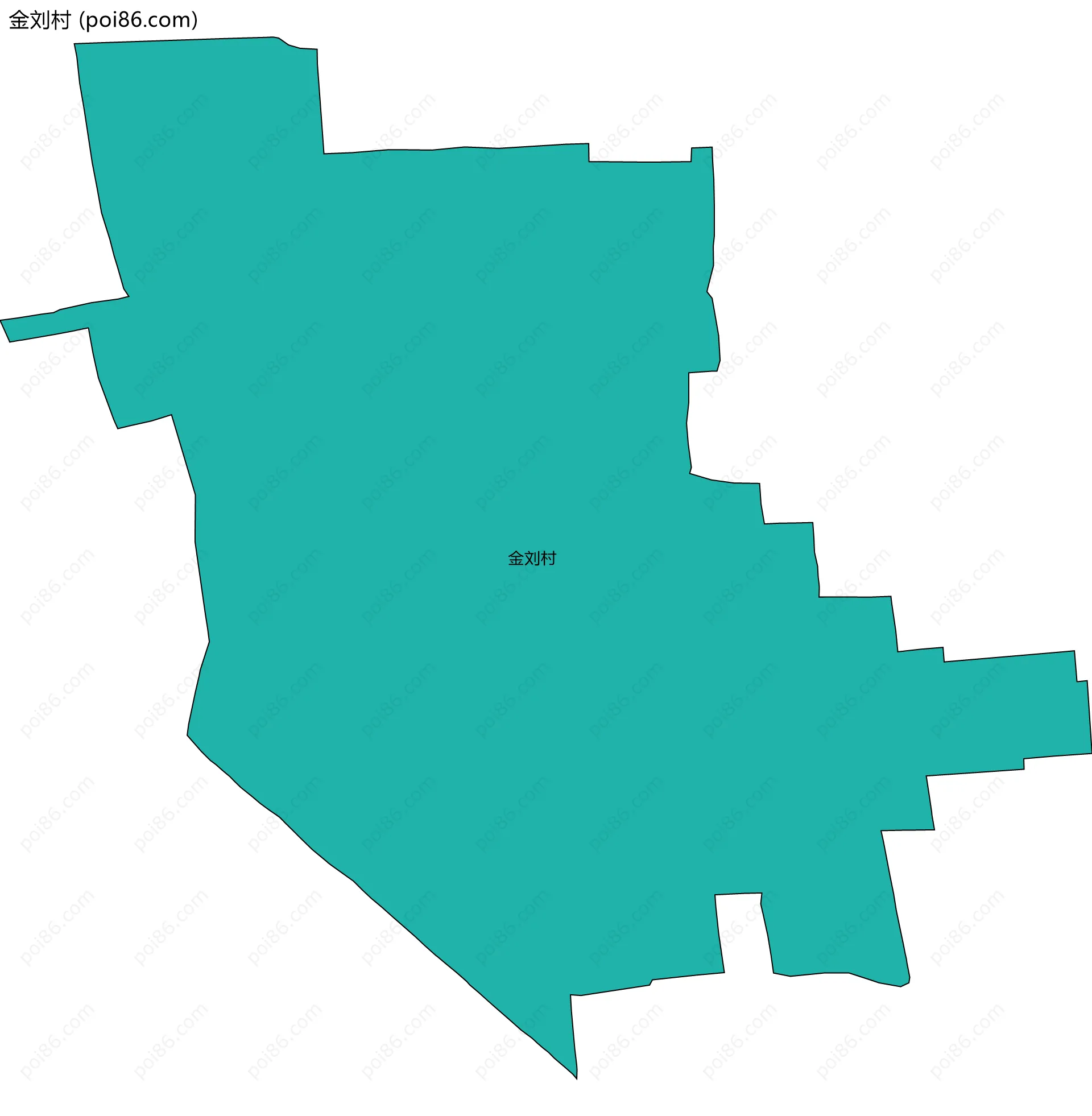 金刘村边界地图