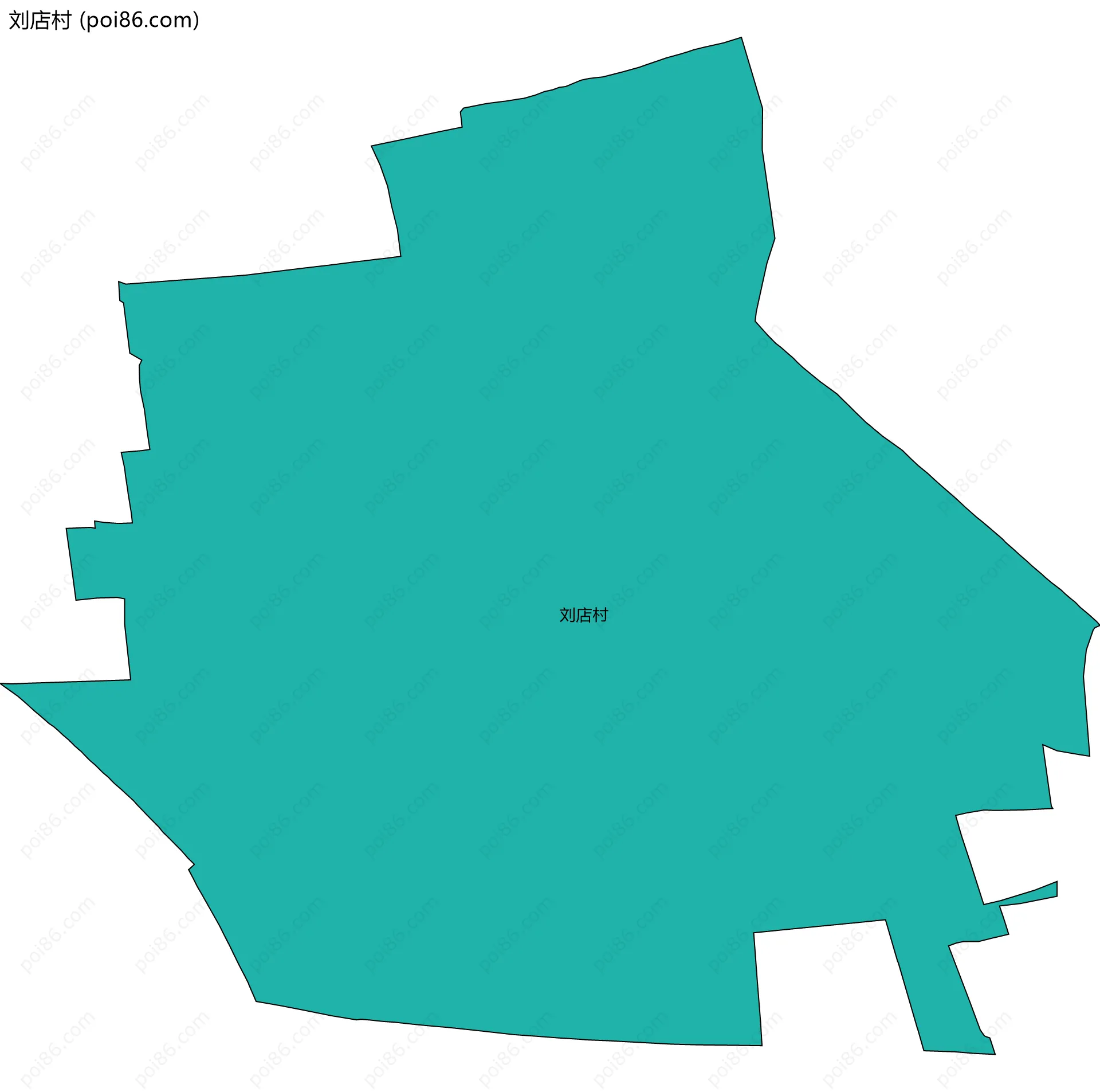 刘店村边界地图