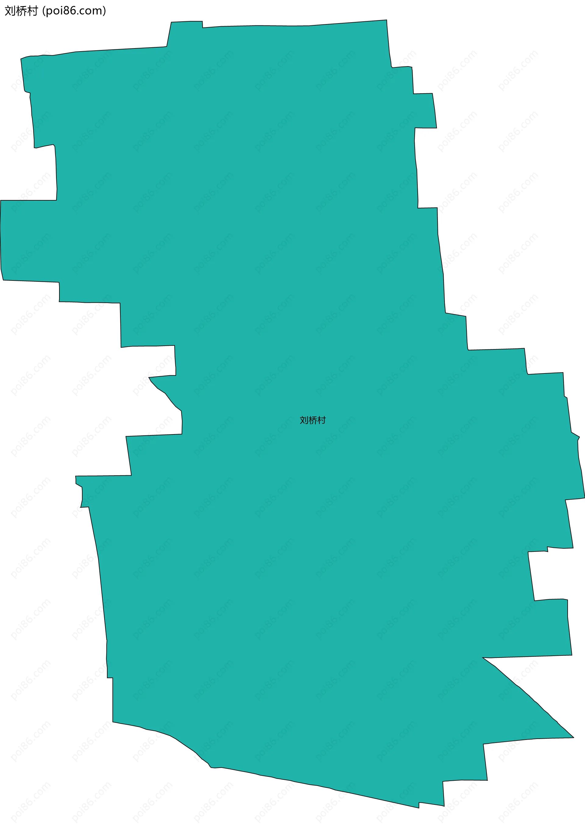 刘桥村边界地图