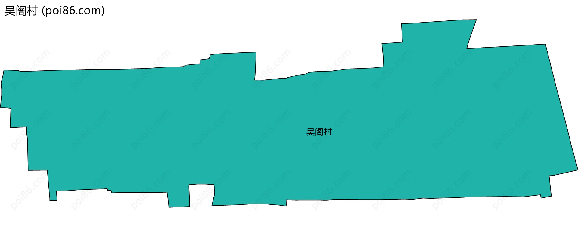 吴阁村边界地图