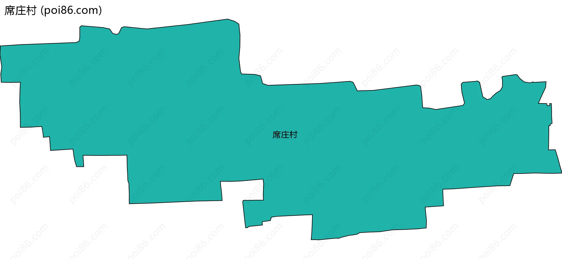 席庄村边界地图