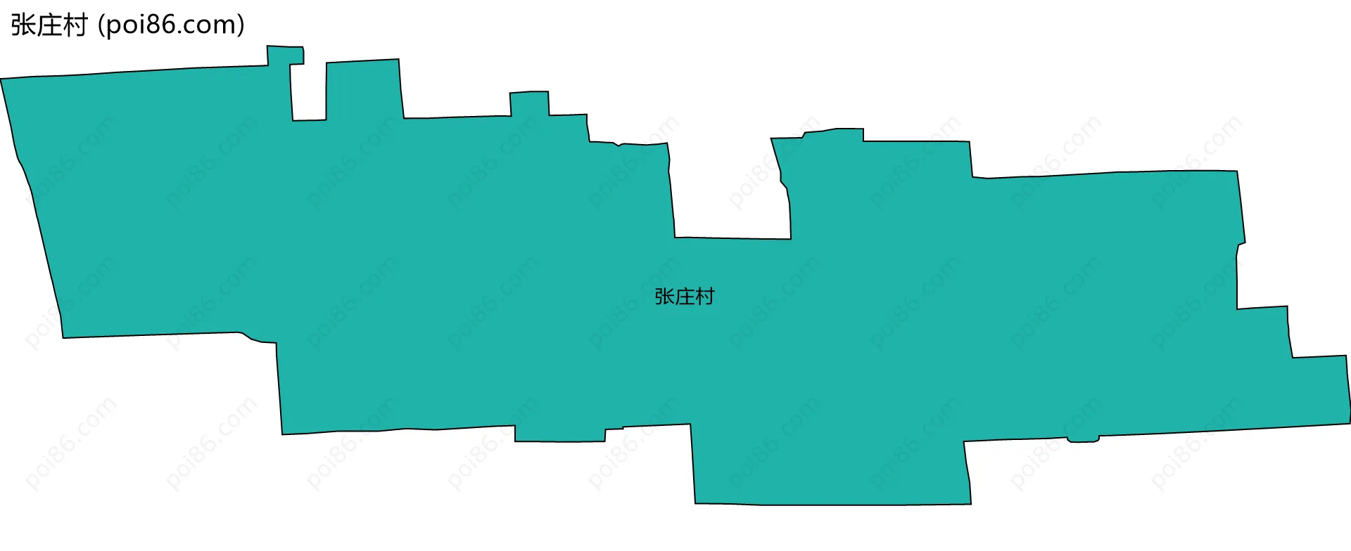 张庄村边界地图