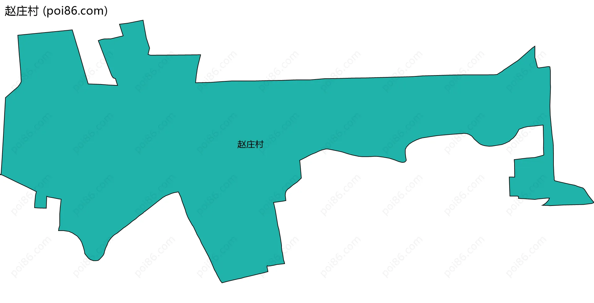 赵庄村边界地图