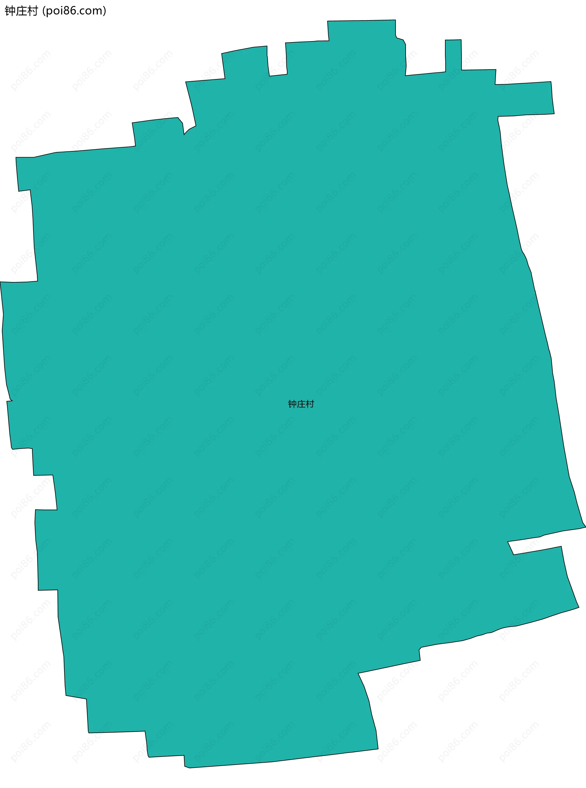 钟庄村边界地图