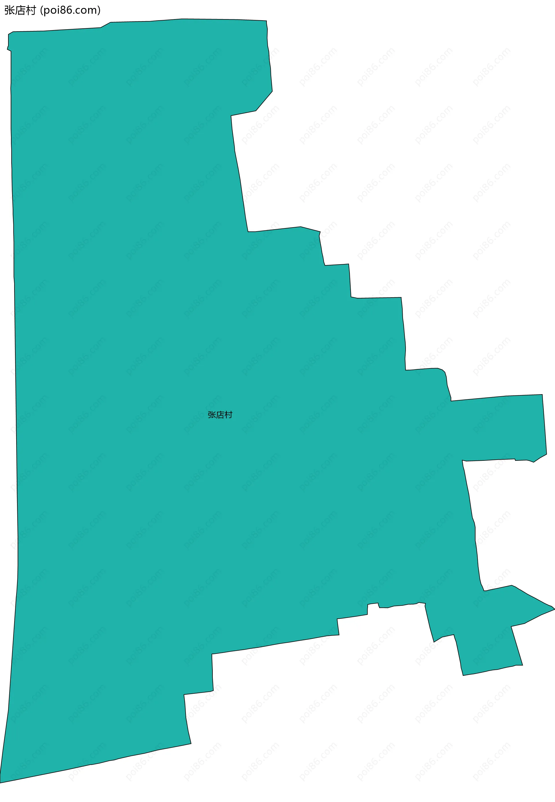 张店村边界地图