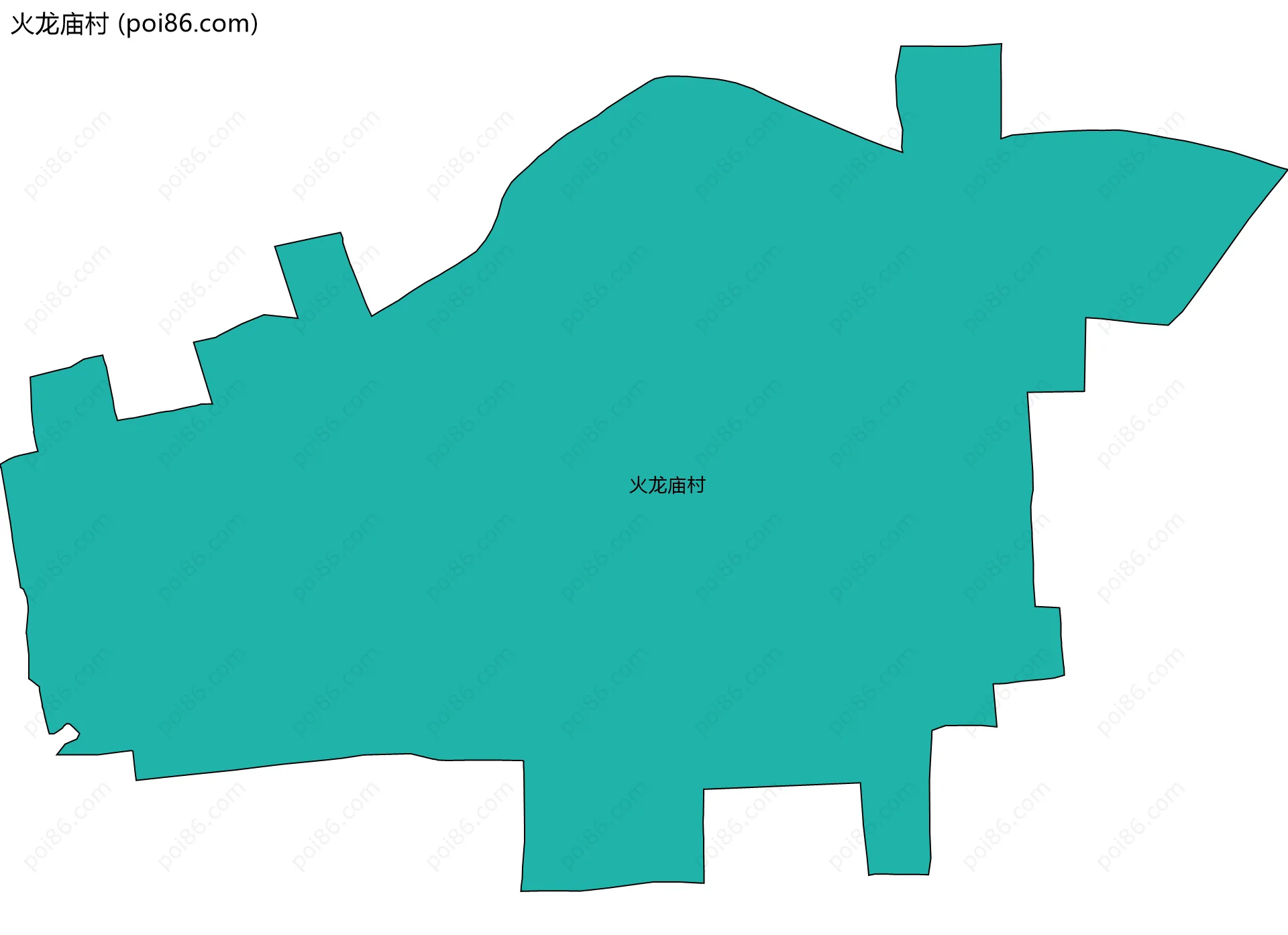 火龙庙村边界地图