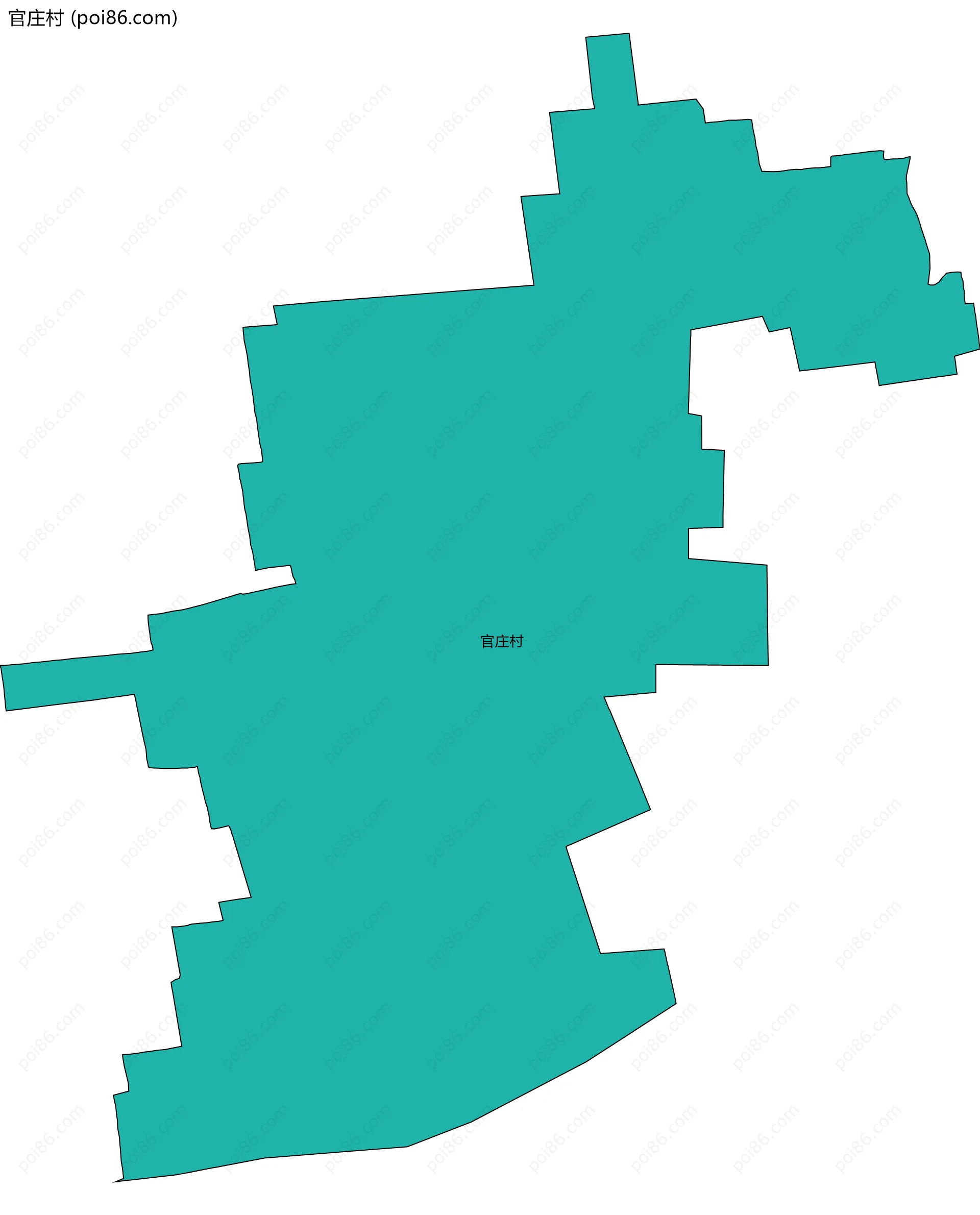 官庄村边界地图