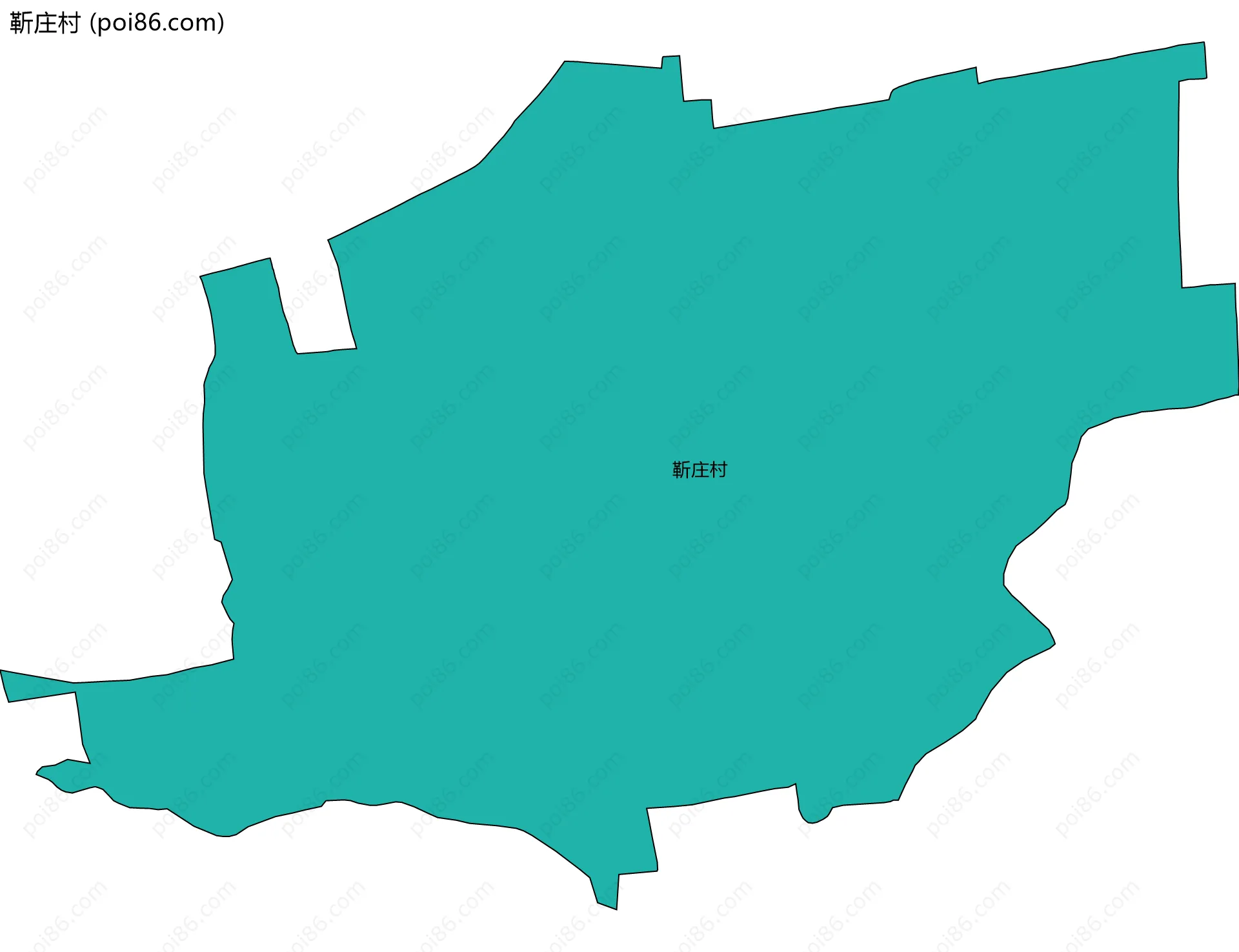 靳庄村边界地图