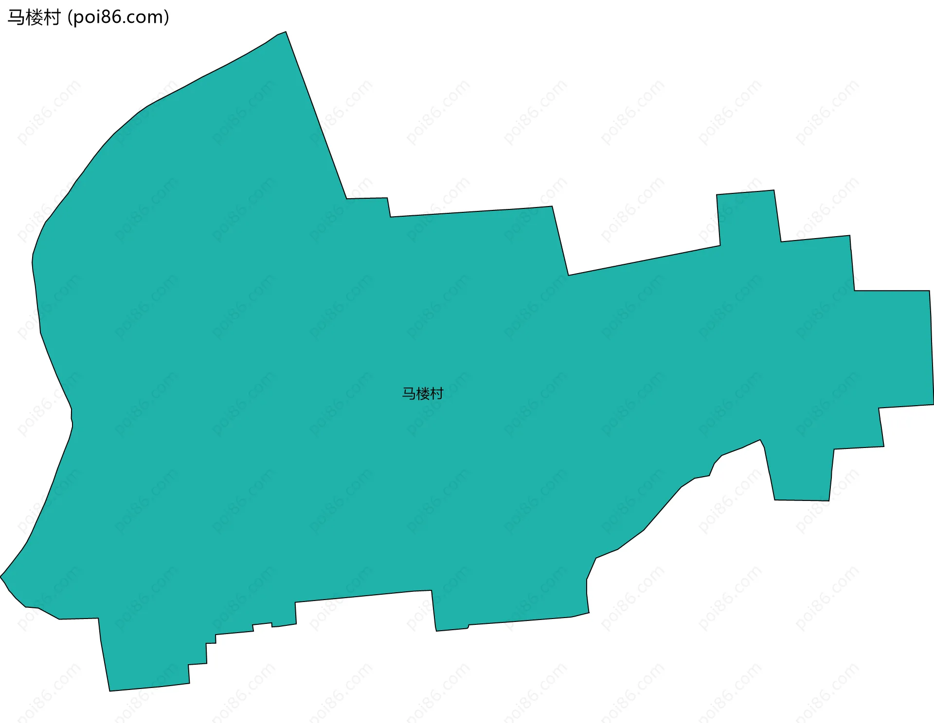 马楼村边界地图