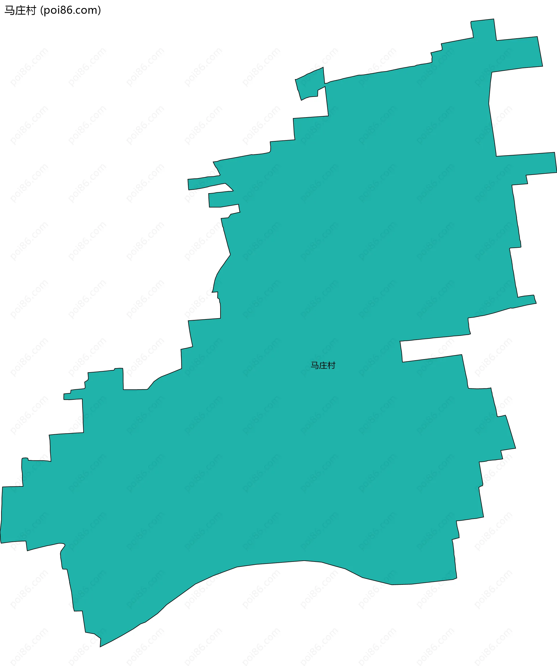 马庄村边界地图