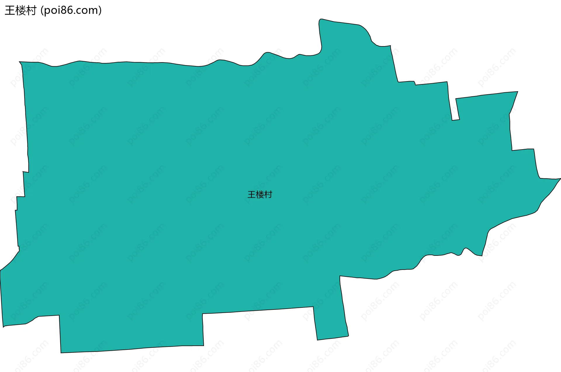 王楼村边界地图