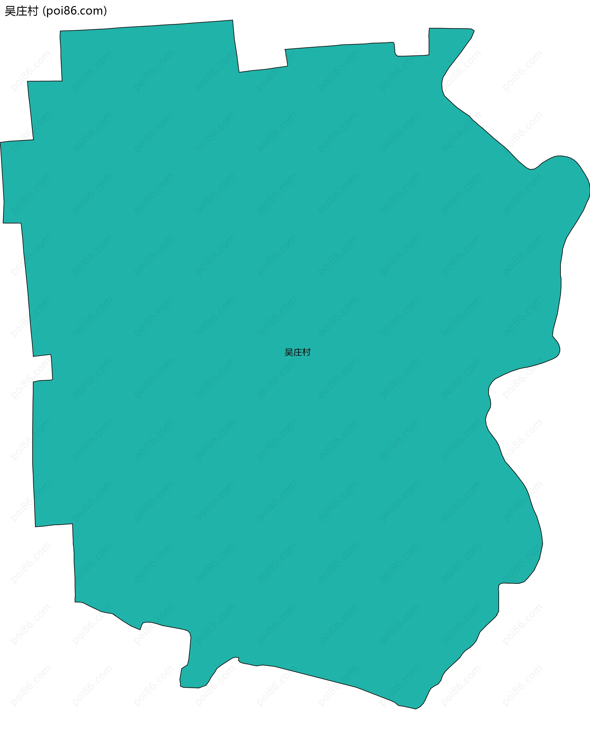 吴庄村边界地图