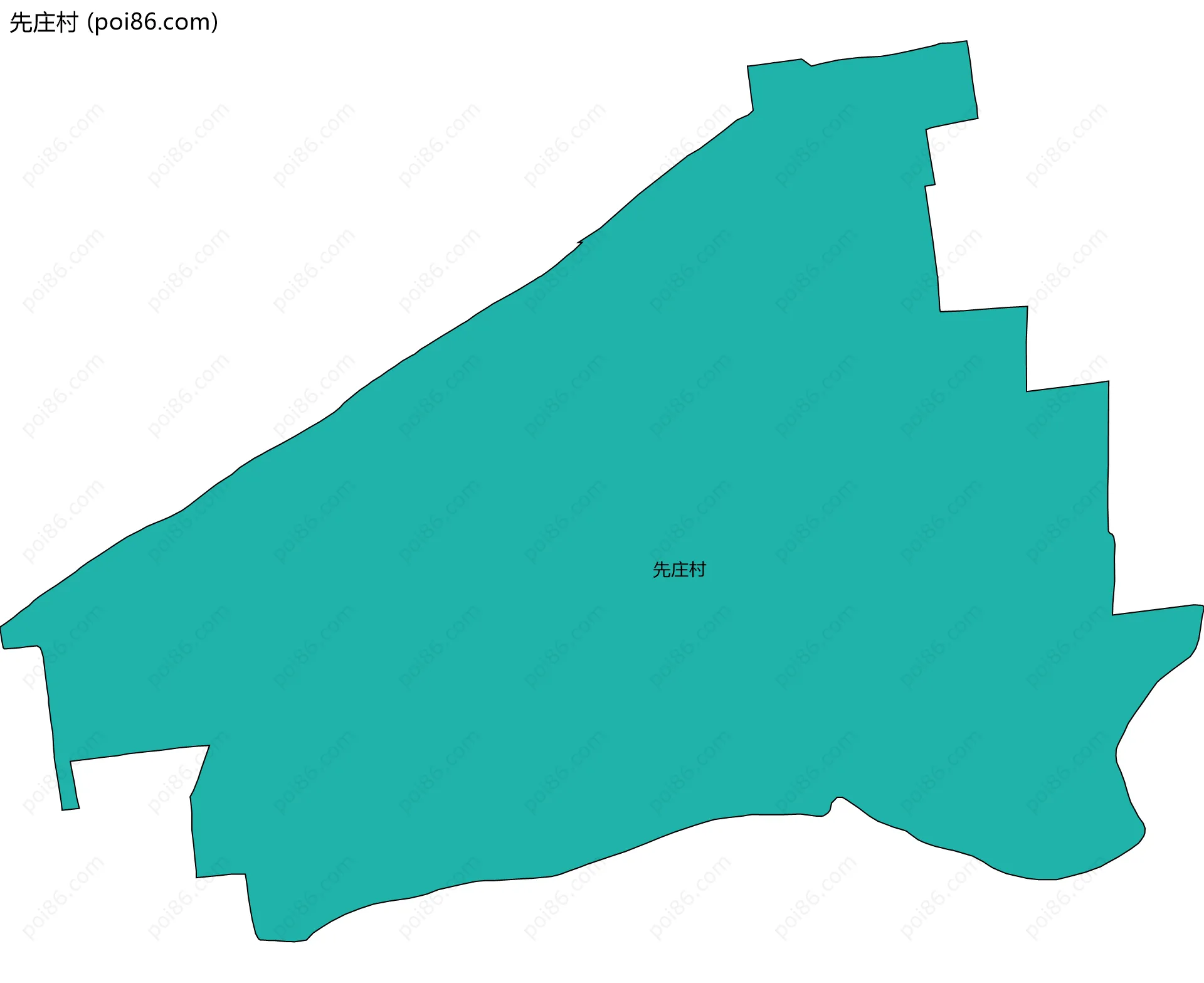 先庄村边界地图