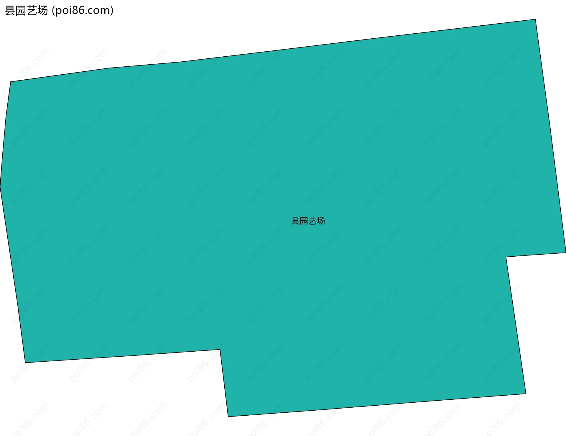 县园艺场边界地图