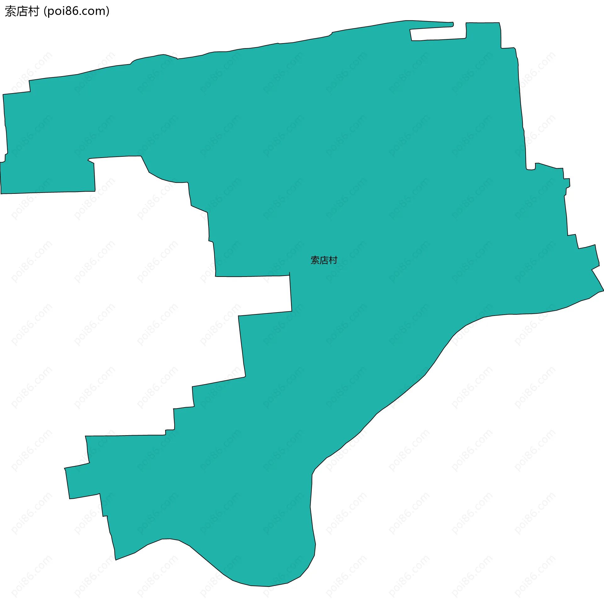 索店村边界地图