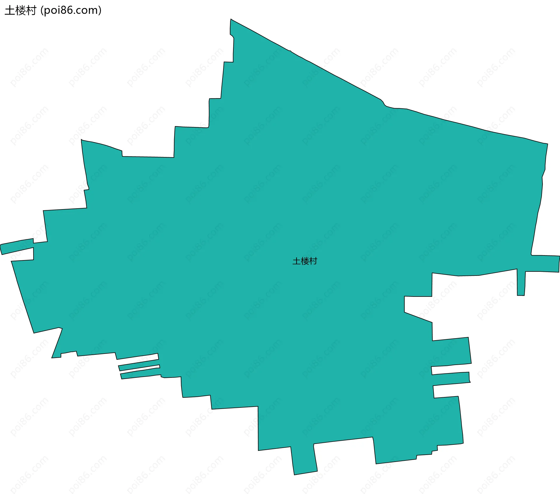 土楼村边界地图