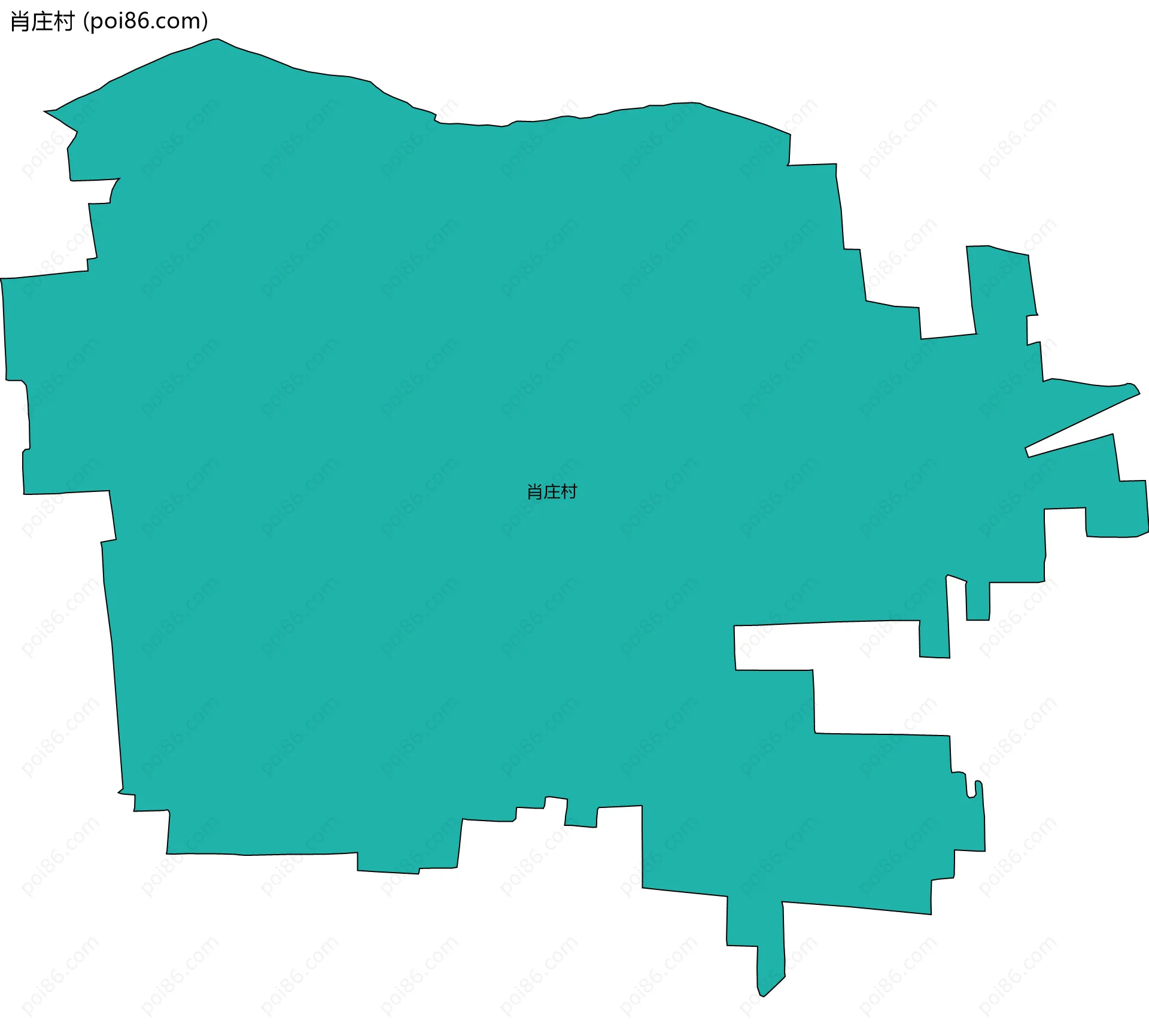 肖庄村边界地图