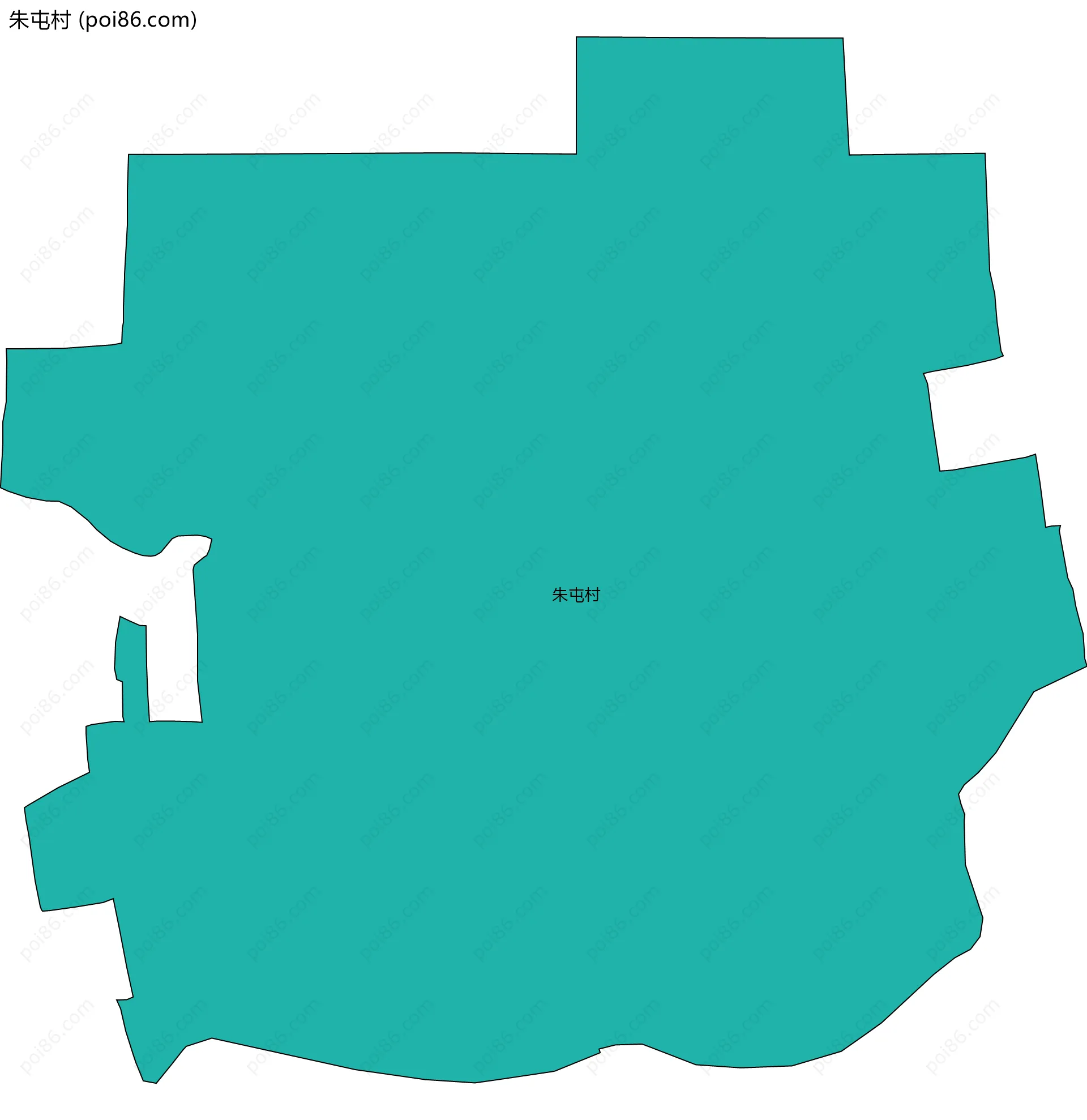 朱屯村边界地图