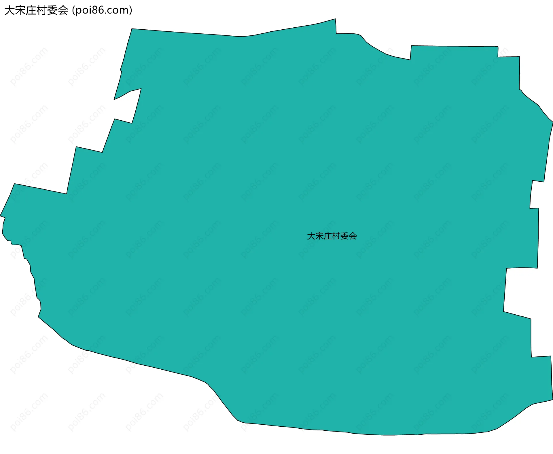 大宋庄村委会边界地图