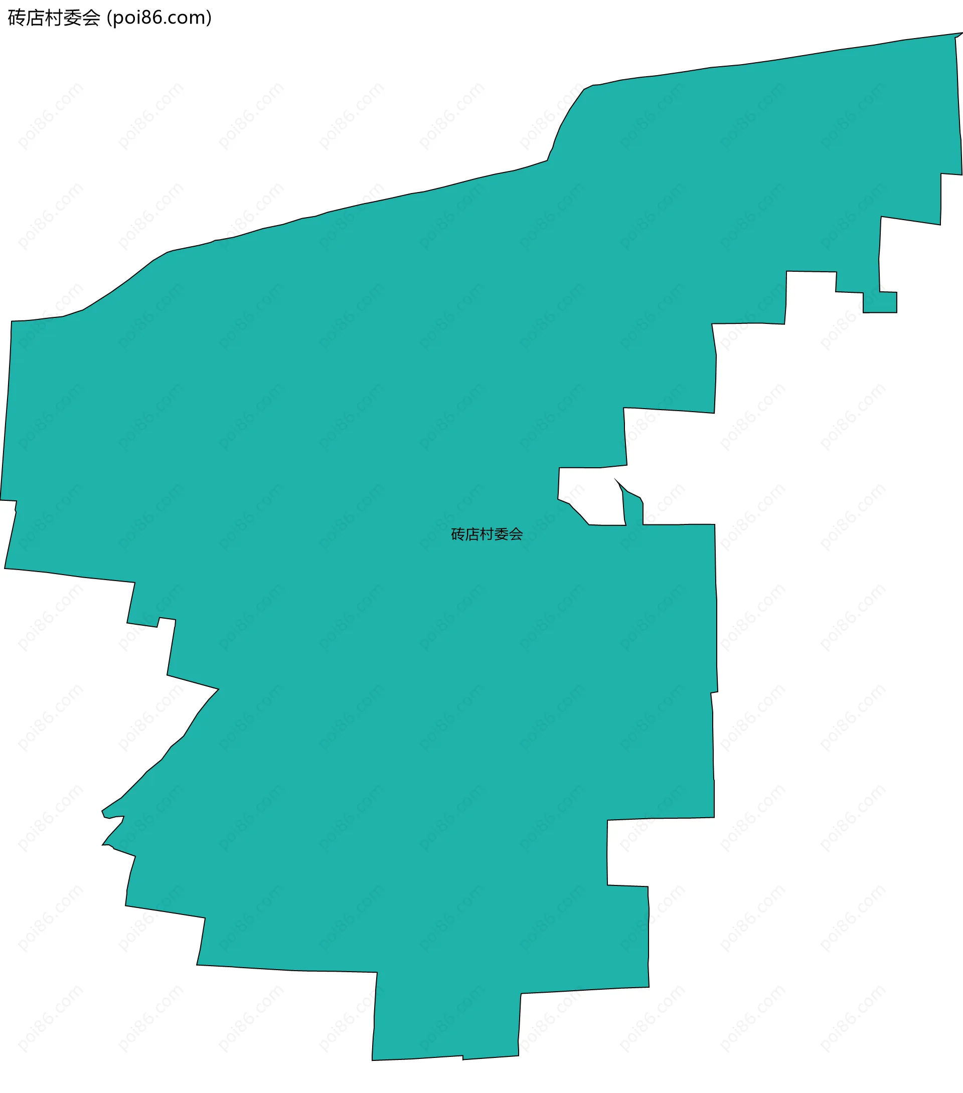砖店村委会边界地图