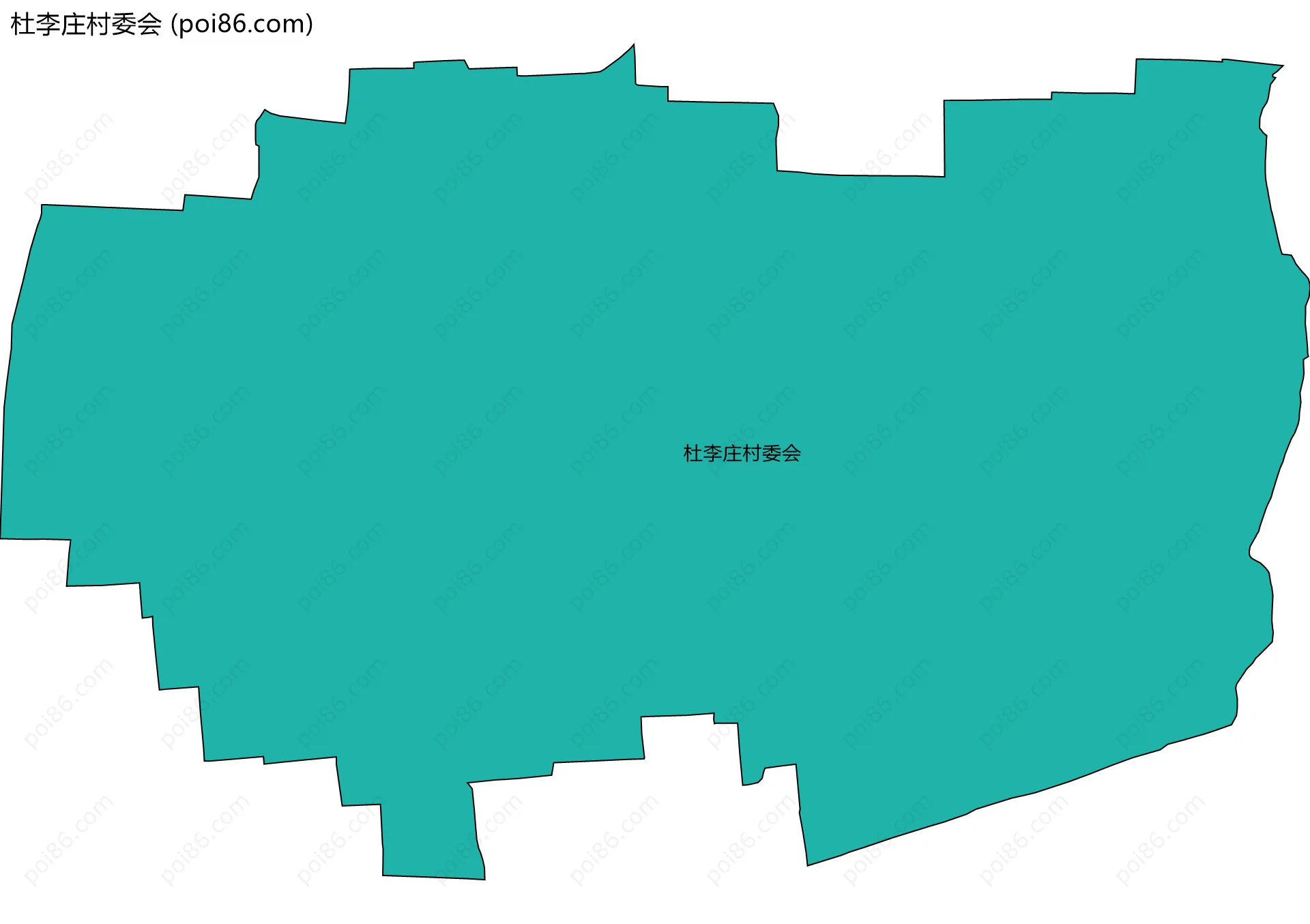 杜李庄村委会边界地图