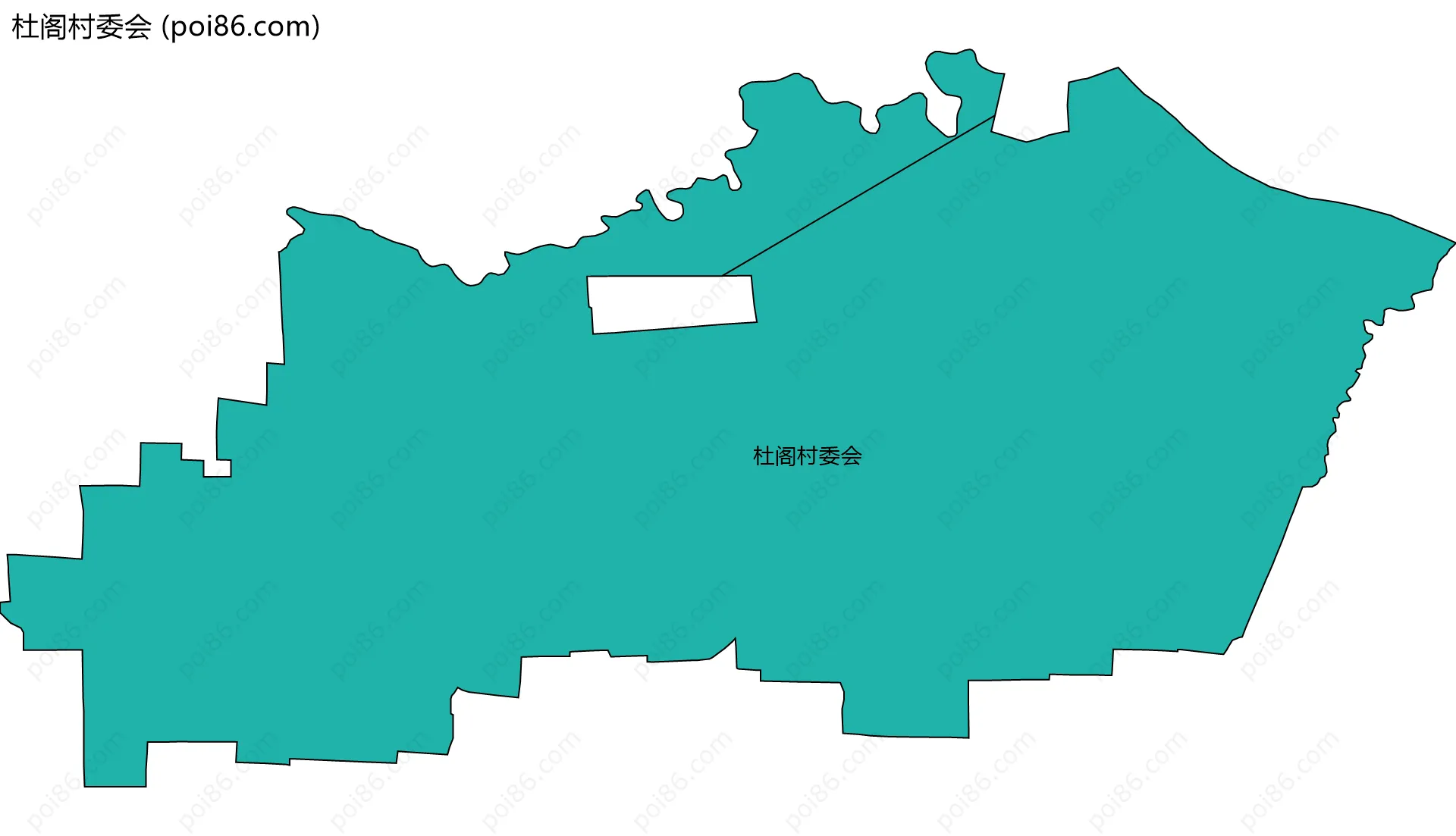 杜阁村委会边界地图