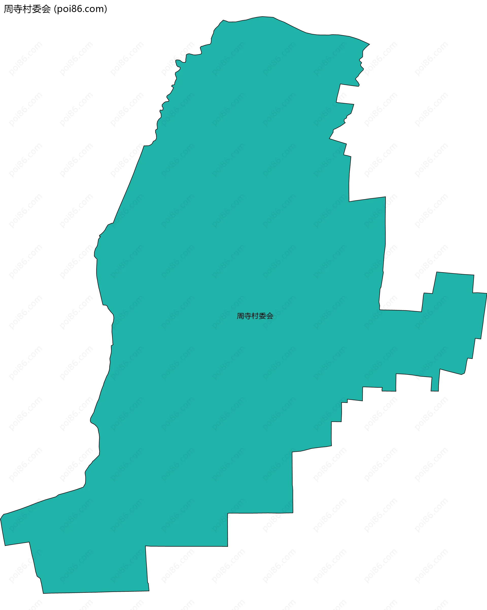 周寺村委会边界地图