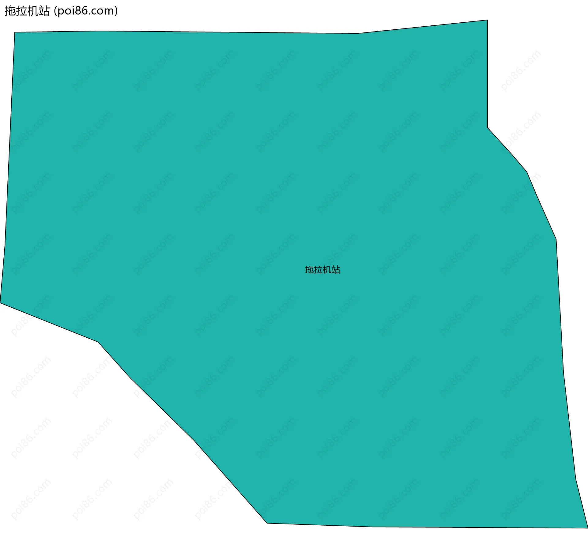 拖拉机站边界地图